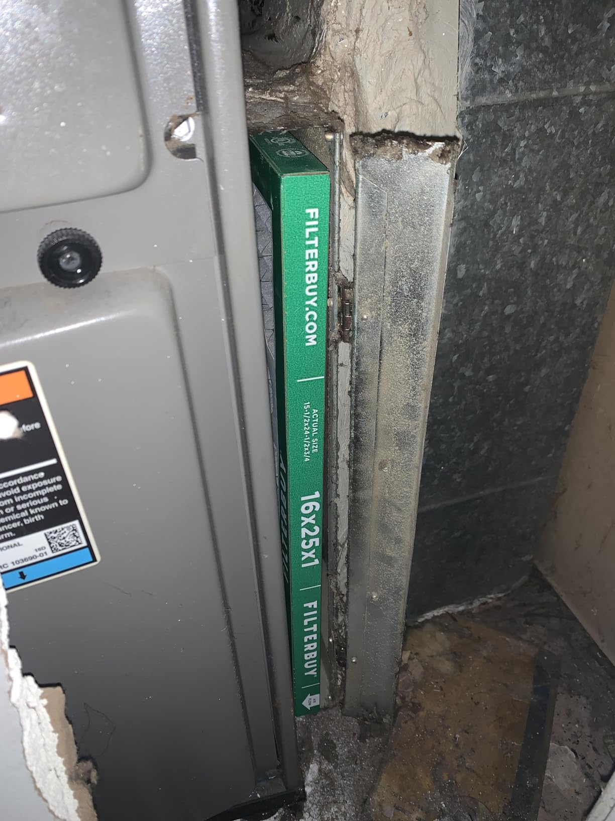 Filterbuy 20x25x1 Air Filter MERV 8 Essential Dust & Allergy Defense (6-Pack), Electrostatic Pleated HVAC AC Furnace Filters Replacement, Made in USA (Actual Size: 19.50 x 24.50 x 0.75) customer photo 2