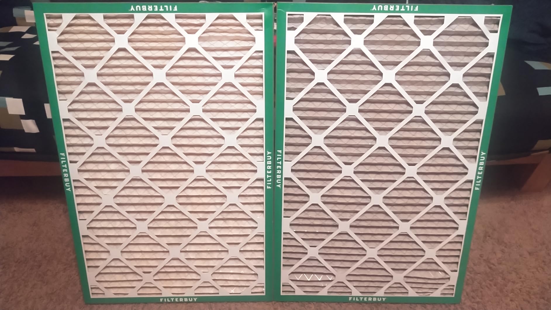 Filterbuy 16x25x1 Air Filter MERV 11 Superior Pet & Allergy Defense (6-Pack), Electrostatic Pleated HVAC AC Furnace Filters Replacement, Made in USA (Actual Size: 15.50 x 24.50 x 0.75) customer photo 2