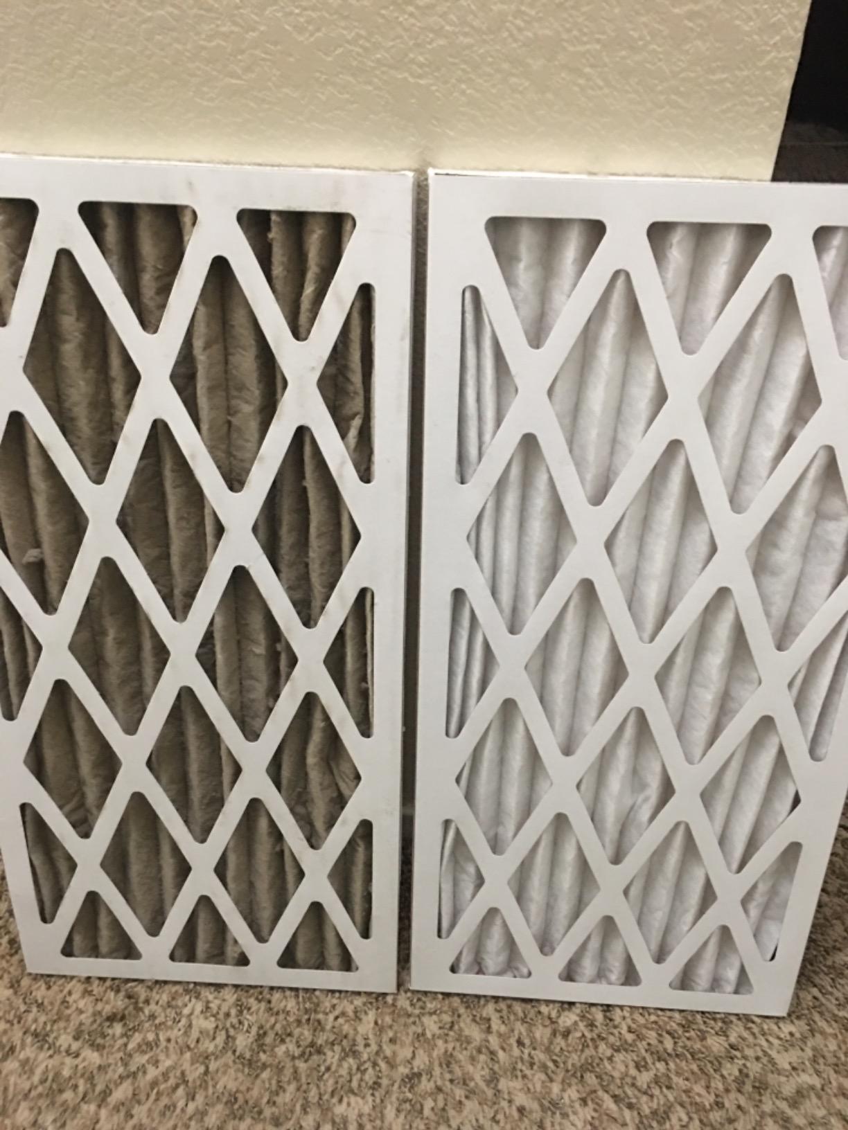 Filterbuy 16x25x1 Air Filter MERV 13 Optimal Smoke & Allergy Defense (6-Pack), Electrostatic Pleated HVAC AC Furnace Filters Replacement, Made in USA (Actual Size: 15.50 x 24.50 x 0.75) customer photo 2