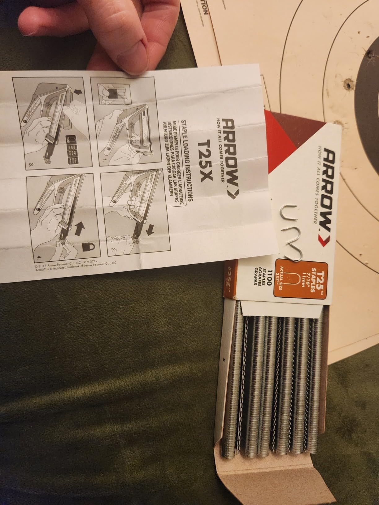 Arrow T25X Heavy Duty Staple Gun for Low Voltage Cables and Wires, Christmas and Holiday Lights, and Lighted Decorations customer photo 2