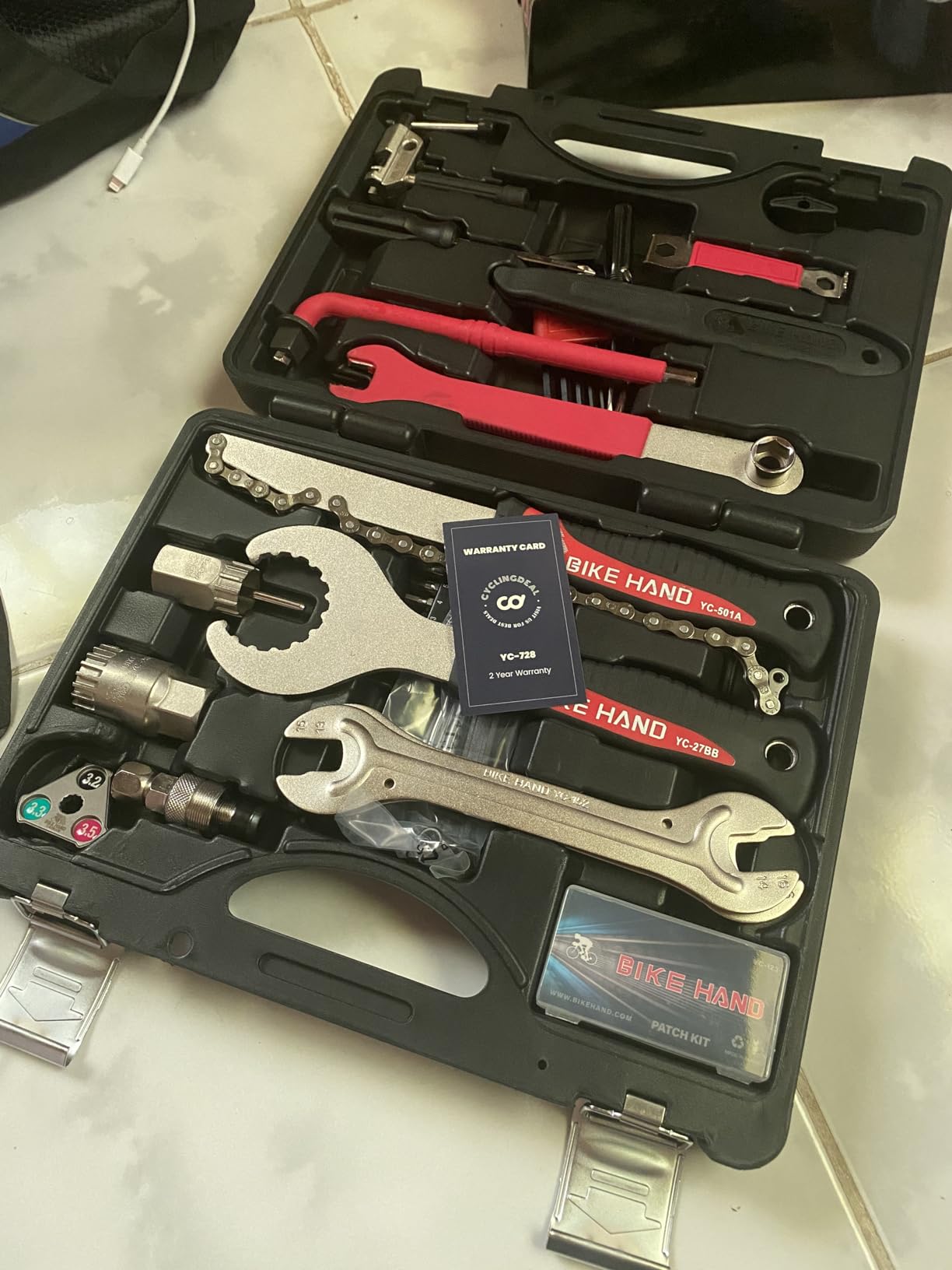 BIKEHAND 18 Piece Bike Bicycle Repair Tool Kit Set - Great Bike Maintenance Tools for Mountain & Road Bike - Bike Tools Set Complete with Torque Wrench customer photo 1