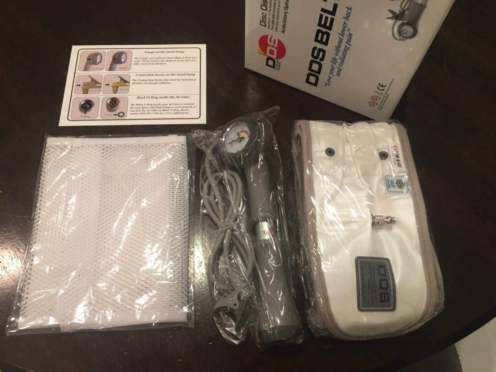 DDS, Inc. 300 Back Decompression Belt - Pneumatic Lumbar Decompression Belt for Women and Men, Lower Back Brace for Work, Lifting, and Daily Support - Adjustable Air Lumbar Traction Device (Medium) customer photo 2