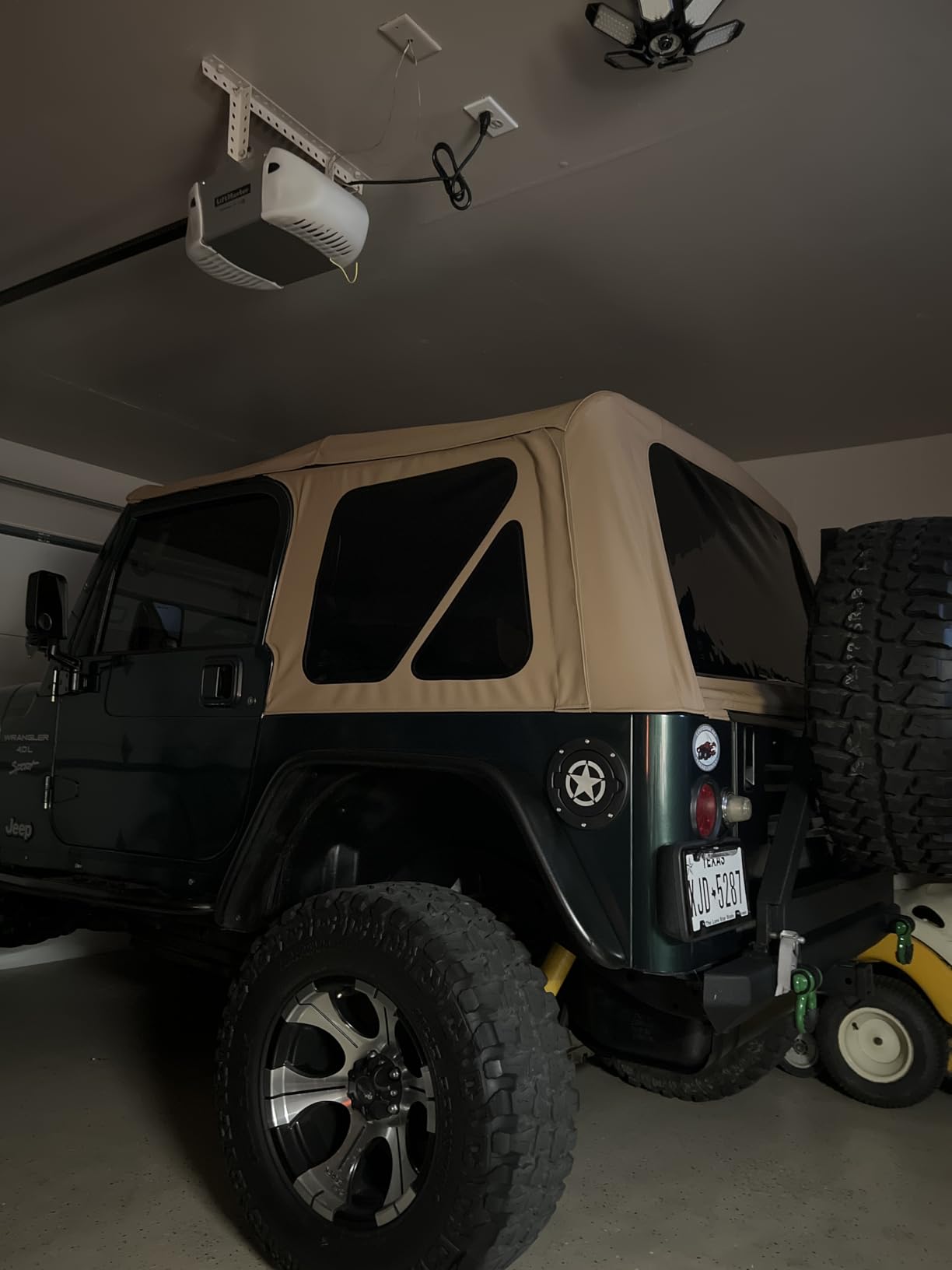 Sierra Offroad Soft Top for 1997 to 2006 Jeep Wrangler TJ - Black, Sailcloth Vinyl - 2 Door Jeep Soft Top with Rear Plastic Tinted Windows - Factory Precision Fit Replacement - No Upper Door Skins customer photo 1