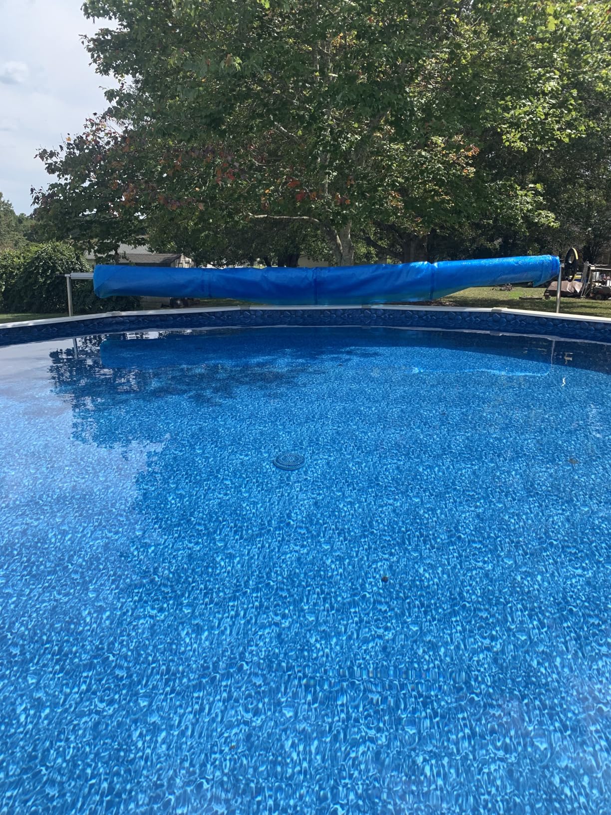 Sun2Solar Blue 18 ft Round Pool Solar Cover | 800 Series | Heat Retaining Blanket for Above Ground & Inground Swimming Pools | Use The Sun's Natural Energy to Heat Pool | Bubble Heating Blankets customer photo 1