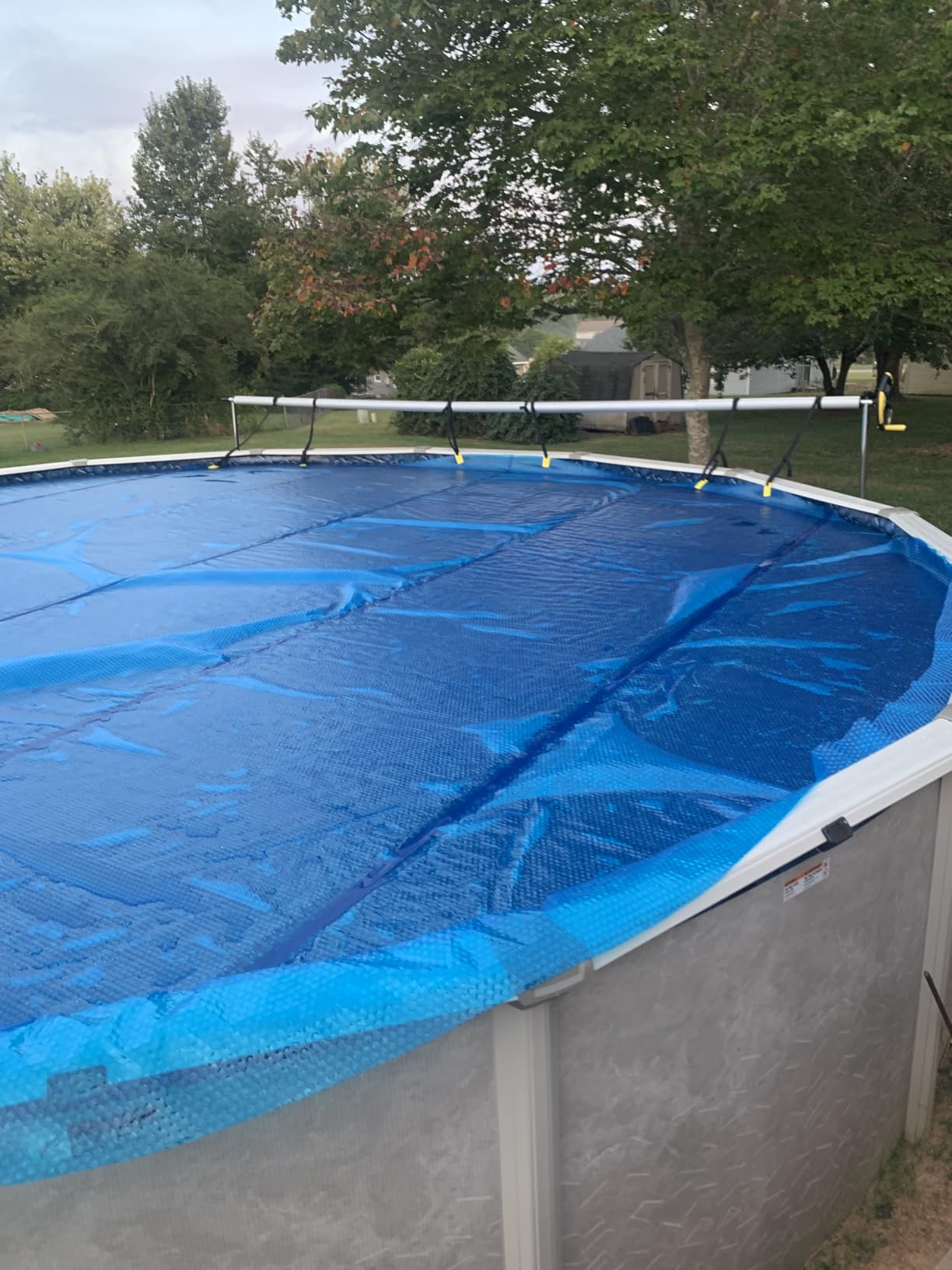Sun2Solar Blue 18 ft Round Pool Solar Cover | 800 Series | Heat Retaining Blanket for Above Ground & Inground Swimming Pools | Use The Sun's Natural Energy to Heat Pool | Bubble Heating Blankets customer photo 2