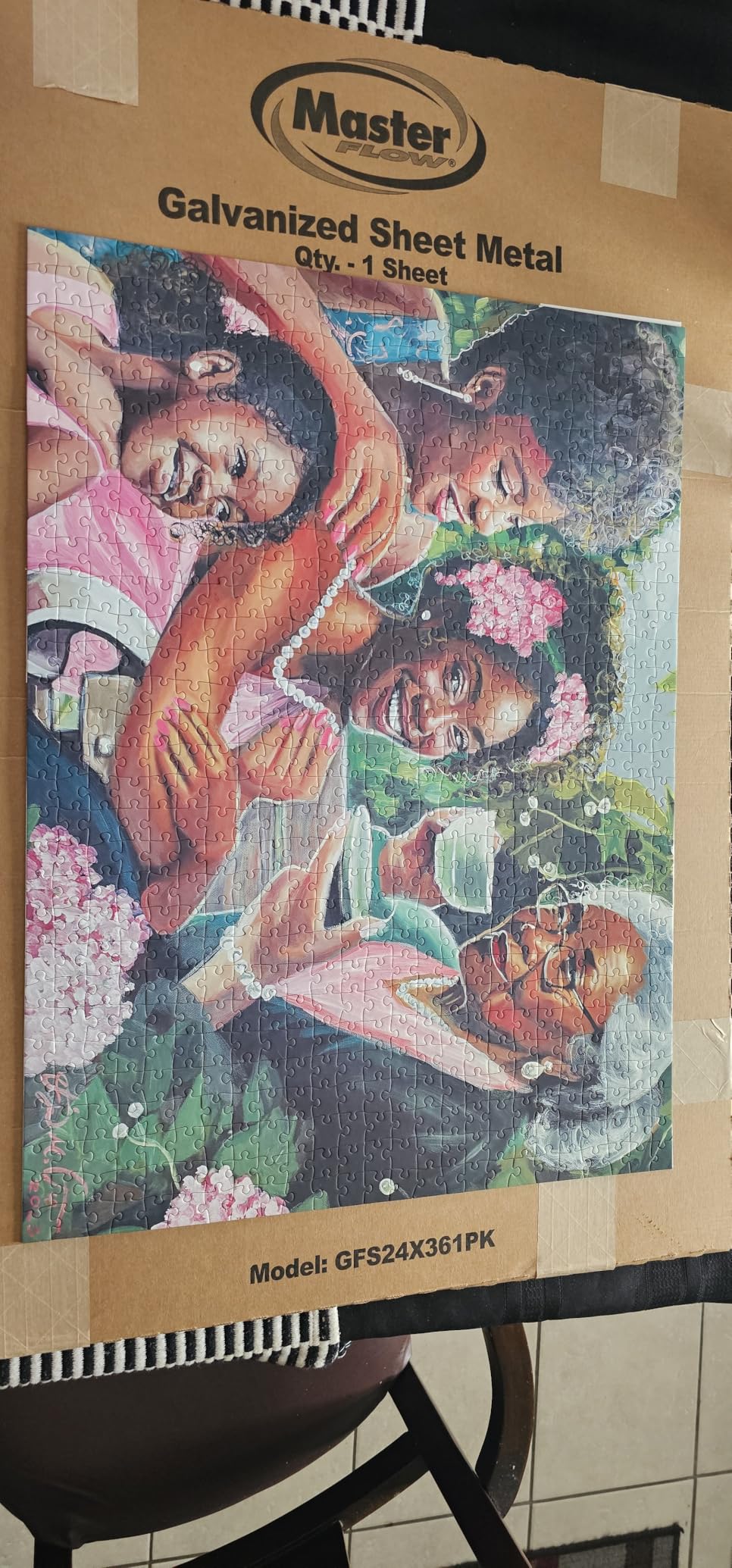 Puzzle Presto Peel & Stick Saver: The Original and Still the Best Way to Preserve Your Finished Puzzle! - 6 Adhesive Sheets and 2 Adhesive Hangers customer photo 2