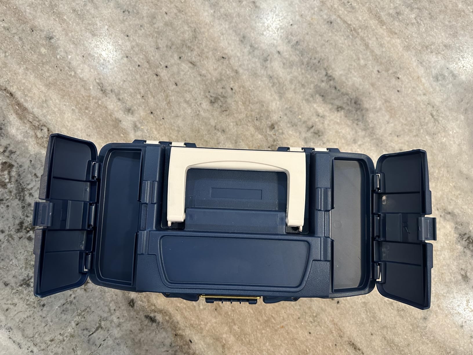 Plano 3-Tray Tackle Box with Dual Top Access, Dark Green Metallic/Off White, Premium Tackle Storage customer photo 2