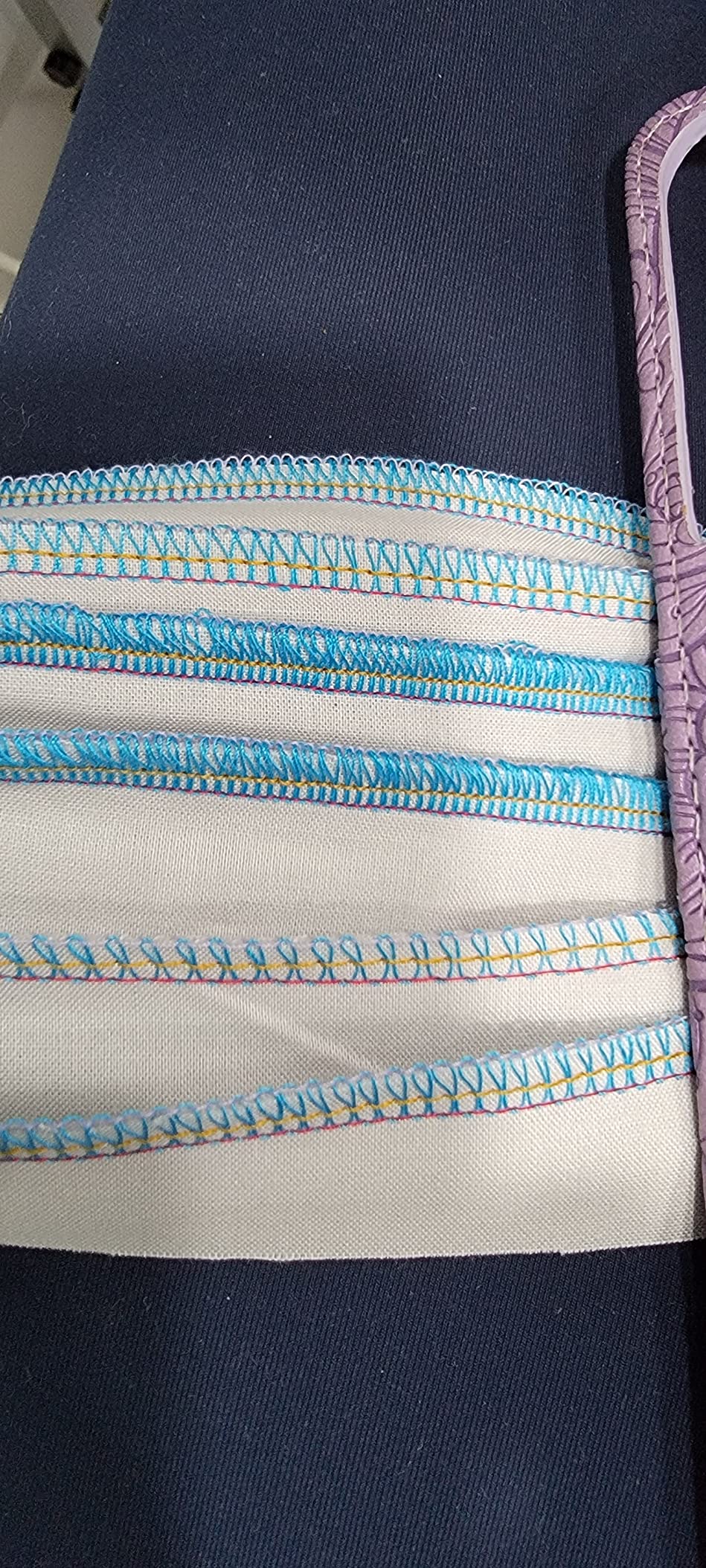 Juki MO-1000 Serger, Push Button Jet Air Looper Threader,purple customer photo 1