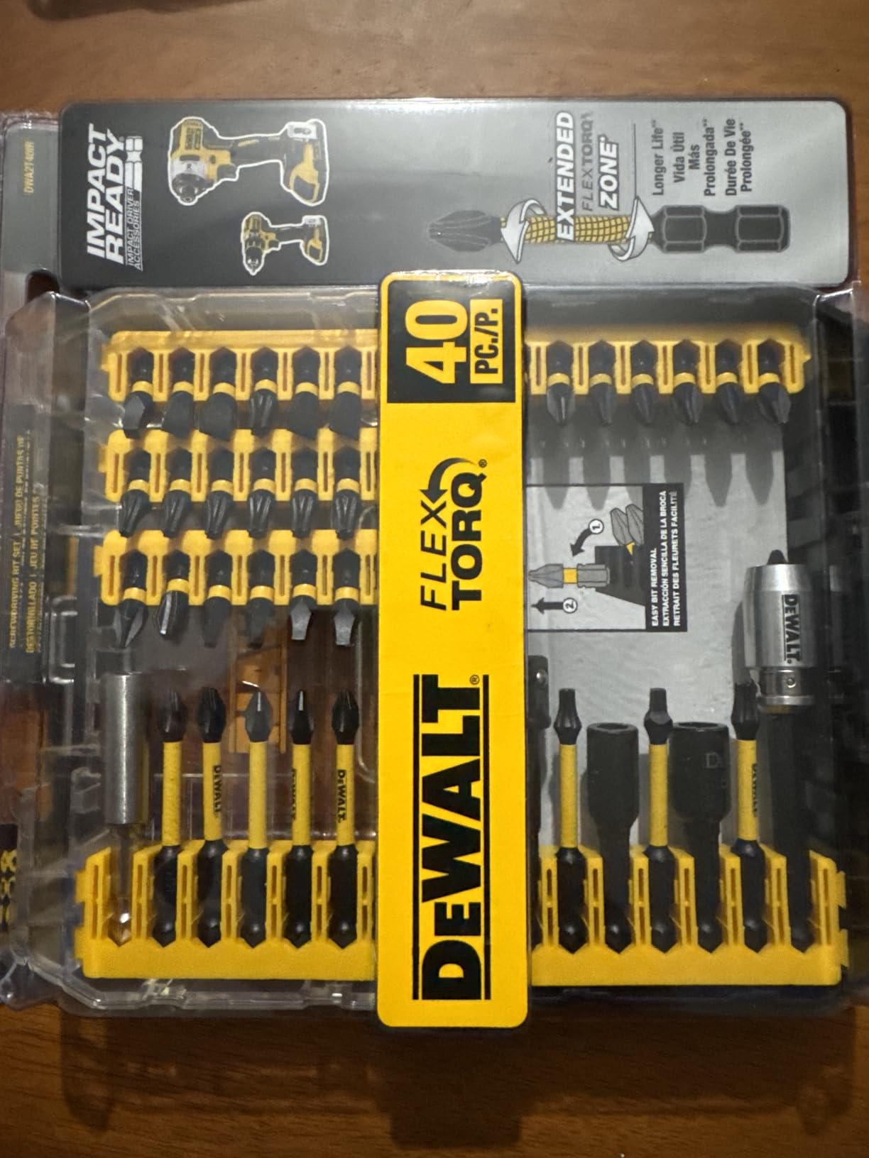 DEWALT Screwdriver Bit Set, 40 Pcs. Impact Ready, FlexTorq Impact Driver Bit Set with Storage Case (DWA2T40IR) customer photo 1