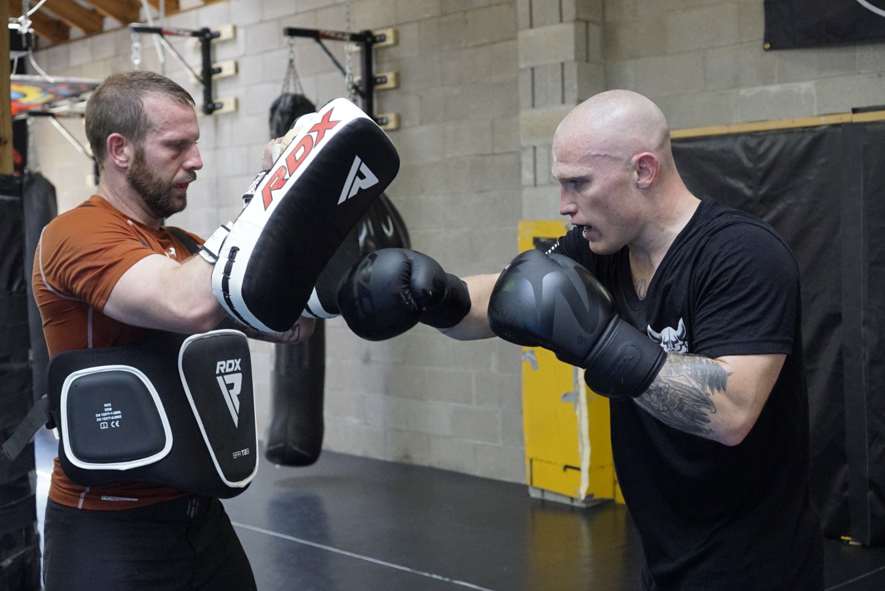 RDX Muay Thai Pad for Training, Curved Kickboxing kicking strike Shield, Coaching Kick Boxing, MMA, Martial Arts, Karate, Taekwondo, Punching, Foot, Knee and Elbow Target customer photo 2