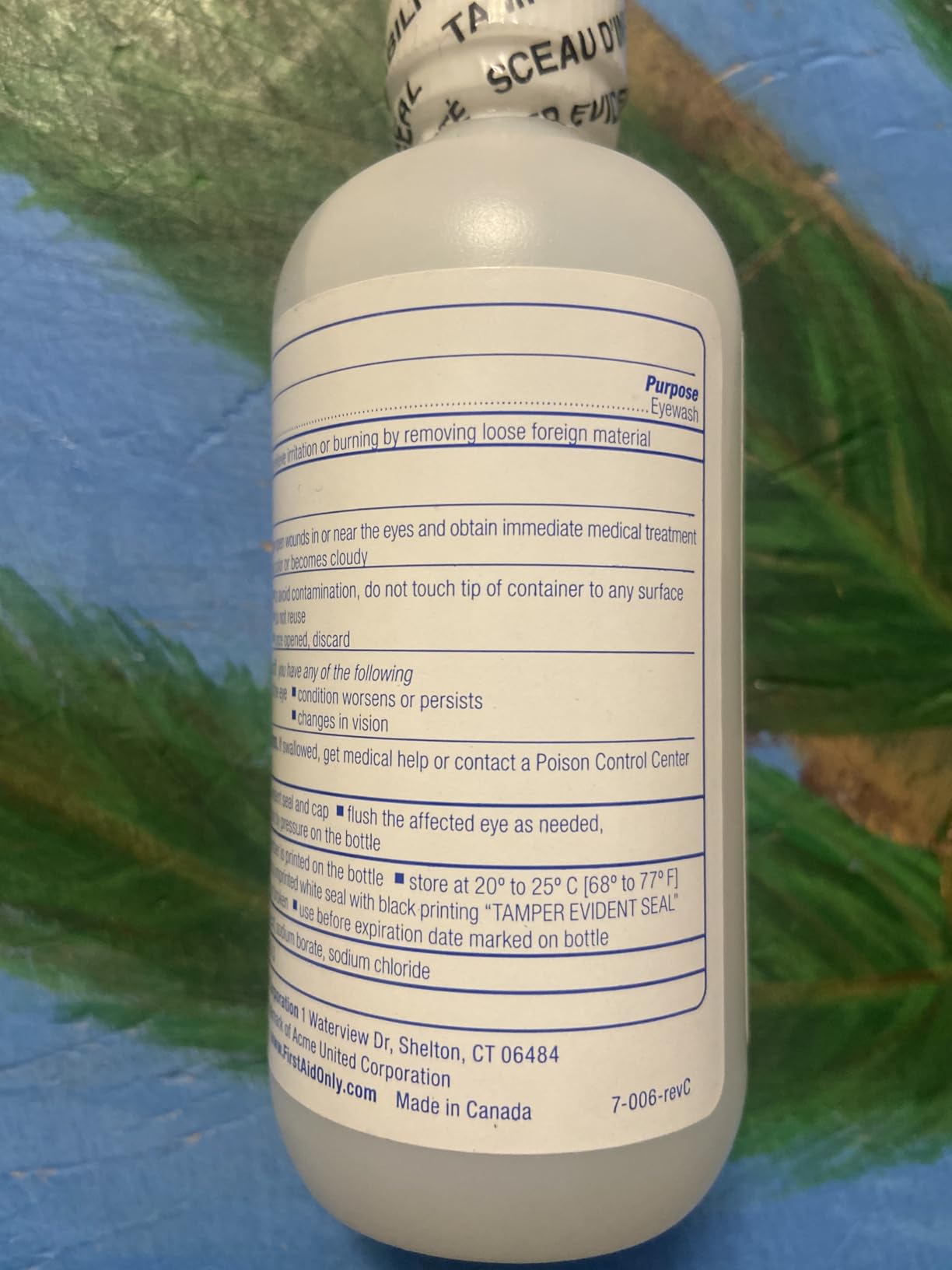 PhysiciansCare by First Aid Only 7-006 Eye Wash Solution, 4 oz Bottle customer photo 2