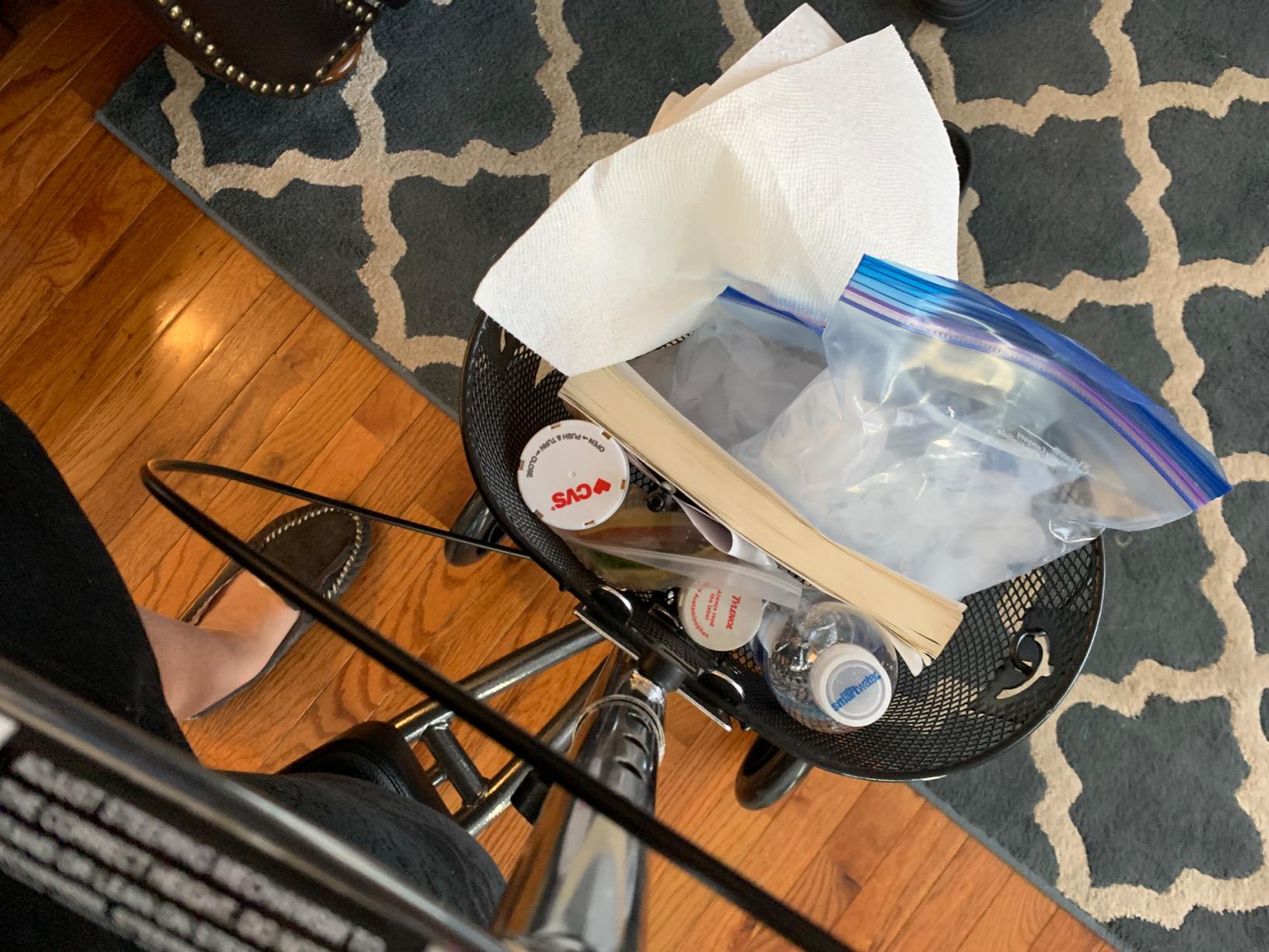 Drive Medical 796 Adjustable Height Steerable Knee Walker Knee Scooter Leg Walker Crutch Alternative, Dual Pad with Basket and Hand Brake 350 Pound Weight Cap customer photo 2