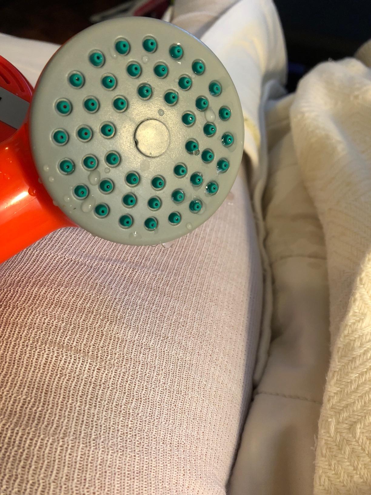 Ivation Portable Outdoor Shower, Battery Powered - Compact Handheld Rechargeable Camping Showerhead - Pumps Water from Bucket Into Steady, Gentle Shower Stream customer photo 1