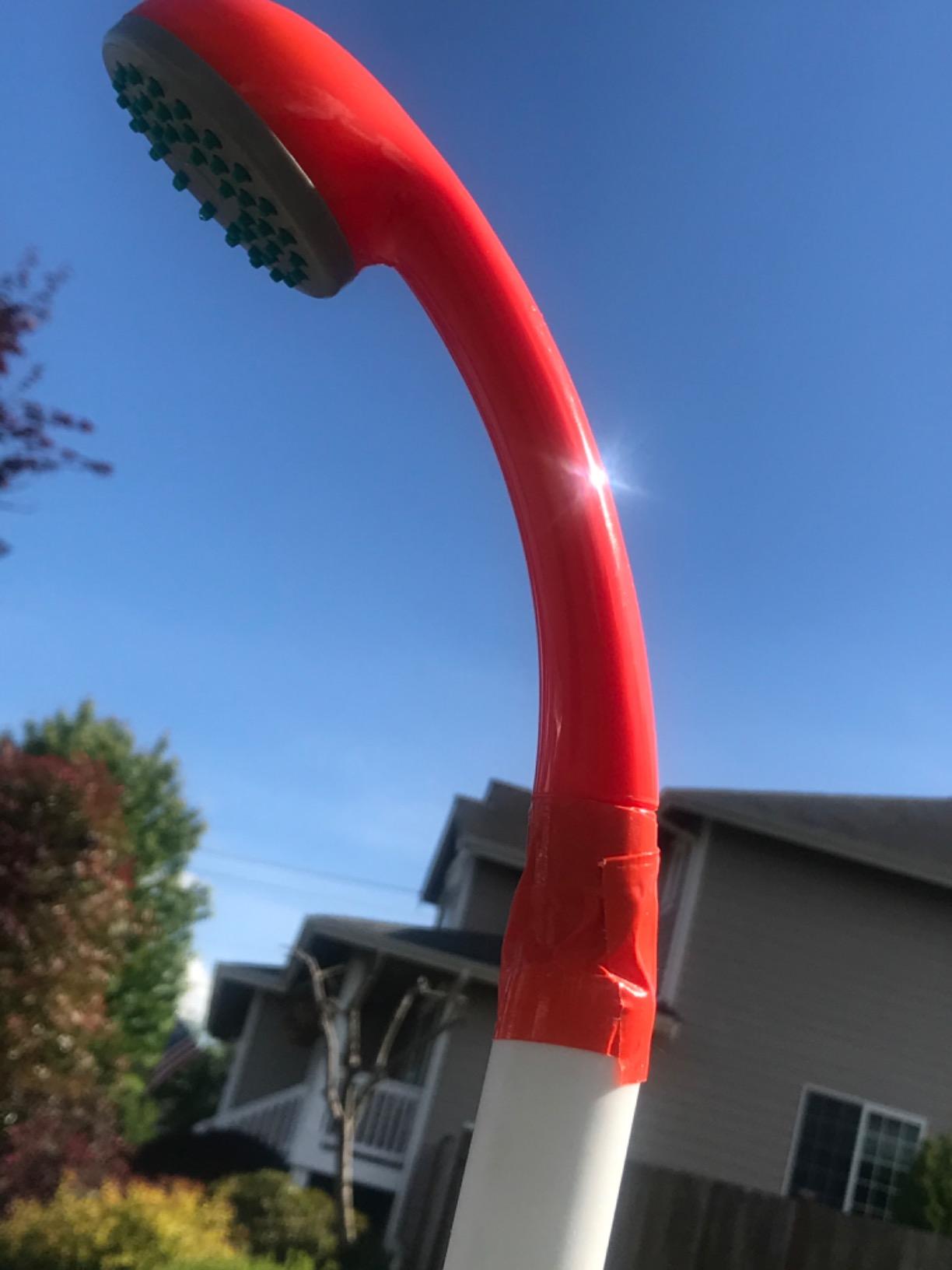 Ivation Portable Outdoor Shower, Battery Powered - Compact Handheld Rechargeable Camping Showerhead - Pumps Water from Bucket Into Steady, Gentle Shower Stream customer photo 2