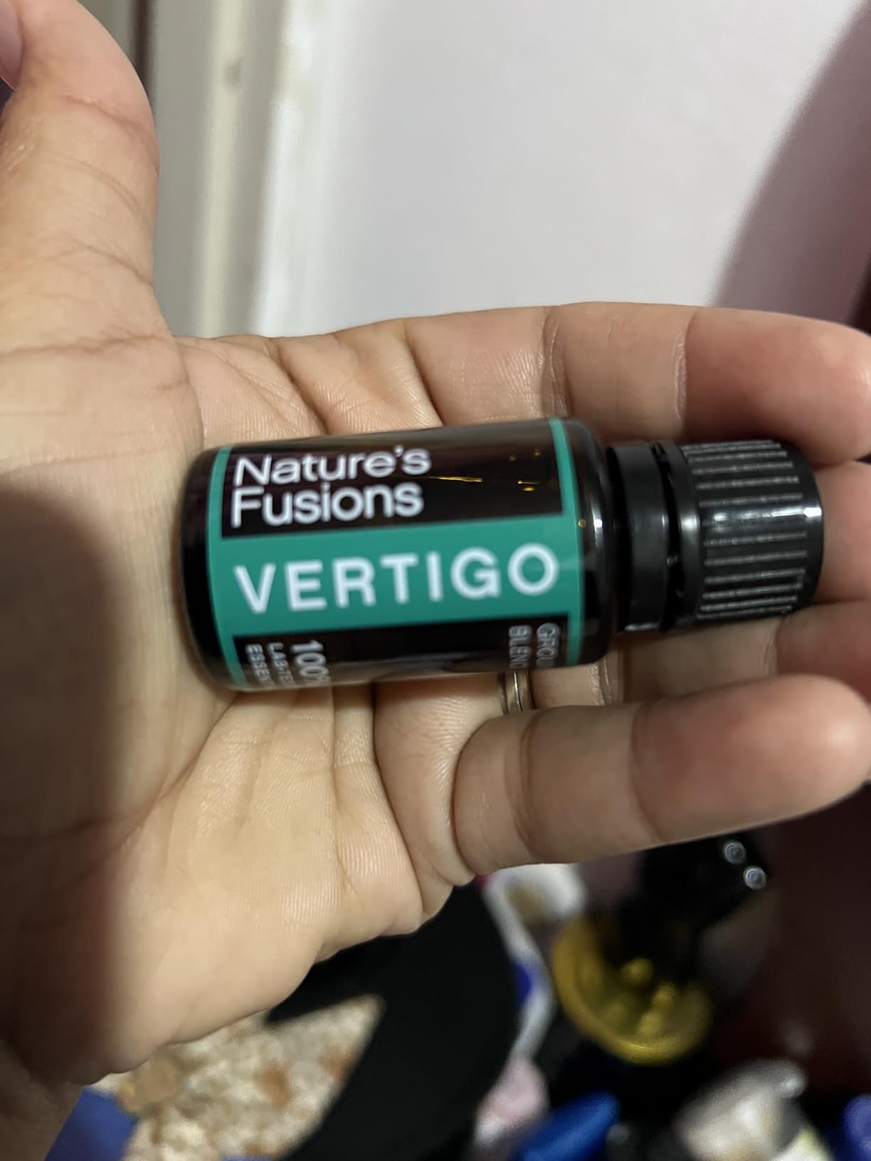 Nature's Fusions Vertigo Relief, Ginger Oil Nausea Relief Essential Oil Blends (15ml) - Fast-Acting Motion Sickness Relief, Morning Sickness Relief, Dizziness Relief, & Vertigo Medicine w/ Peppermint customer photo 1