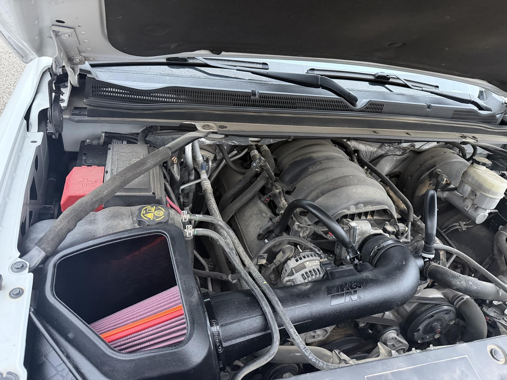 K&N Cold Air Intake System: High-Flow Air Filter, Increase Performance & Towing: Compatible with 2014-2020 Chevy/GMC/Cadillac Silverado 1500, Suburban, Tahoe, Sierra 1500, Yukon, Escalade, 63-3082 customer photo 1