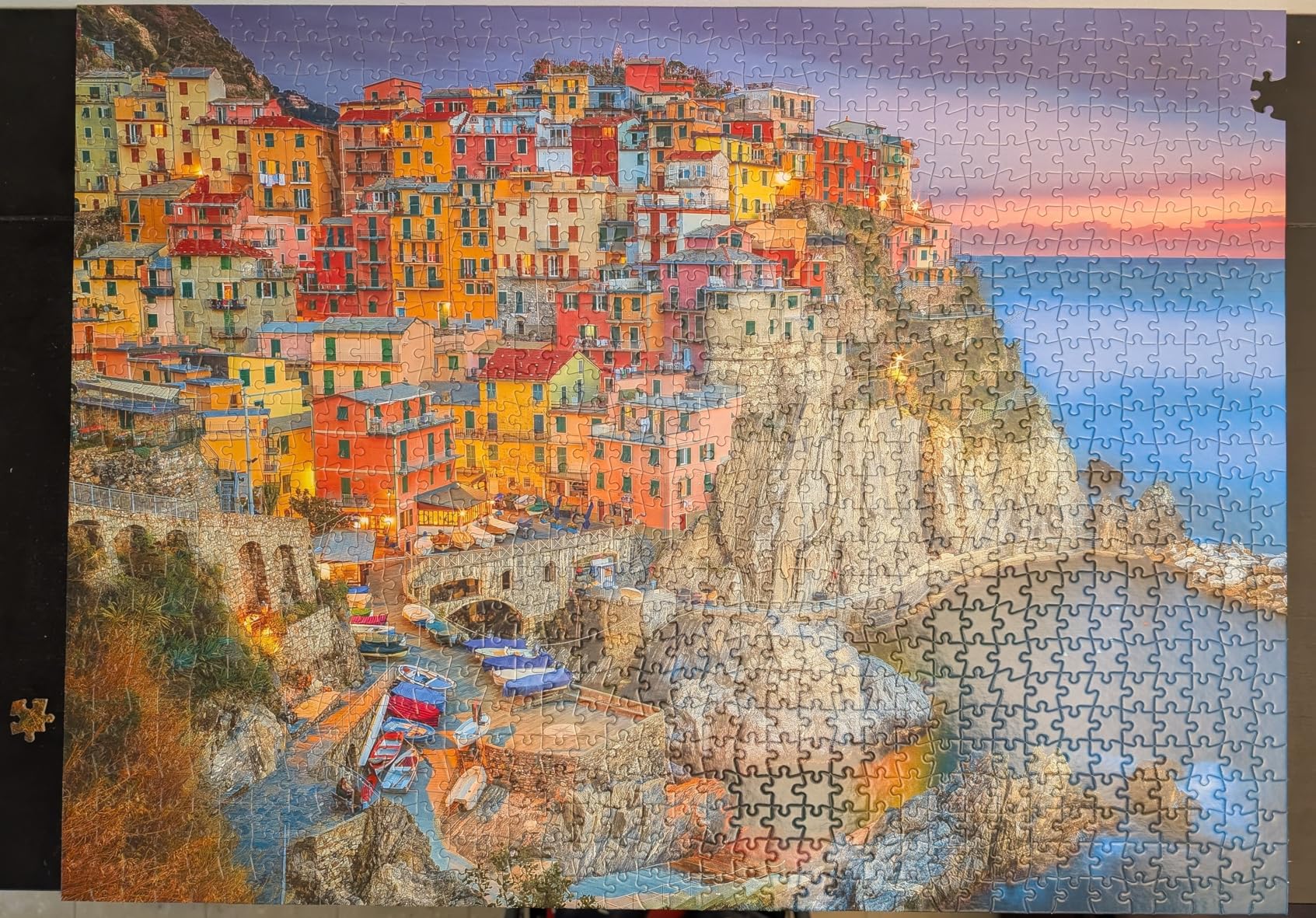 Buffalo Games - Cinque Terre 1000 Piece Puzzle for Adults - Jigsaw Puzzles - Challenging Italy Coastal Scene with Poster - Peter Stewart Photography customer photo 1