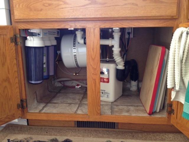 Express Water RO5DX Reverse Osmosis Filtration NSF Certified 5 Stage RO System with Faucet and Tank - Under Sink Water Plus 4 Filters - 50 GPD, 14 x 17 x 5, White customer photo 1