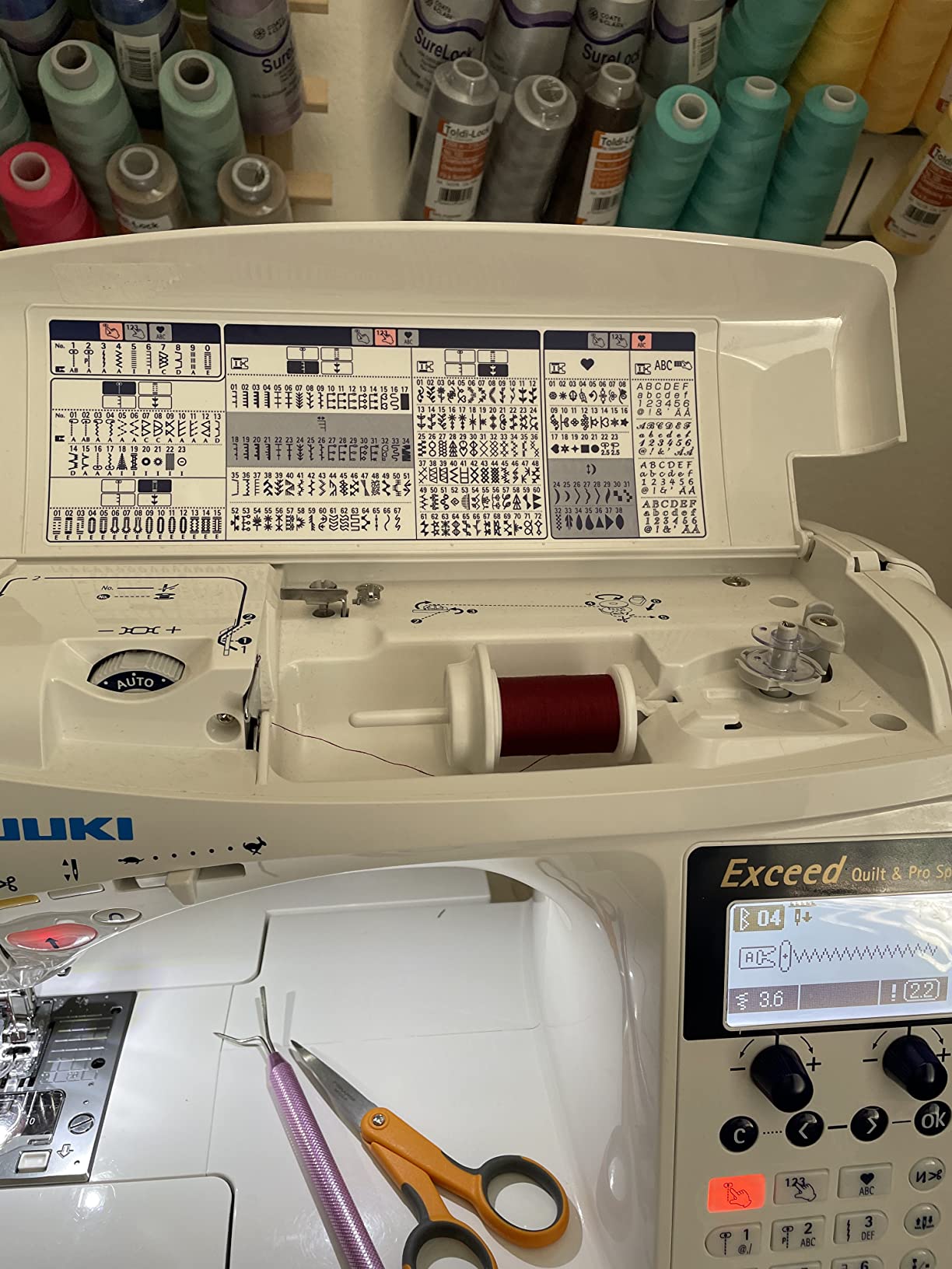 Juki HZL-F600 Full Sized Computer Sewing and Quilting Machine customer photo 2