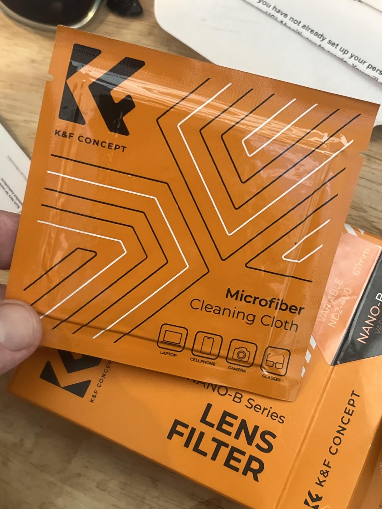 K&F CONCEPT 67mm Variable ND2-ND400 ND Lens Filter (1-9 Stops) for Camera Lens Adjustable Neutral Density Filter with Microfiber Cleaning Cloth (B-Series) customer photo 2