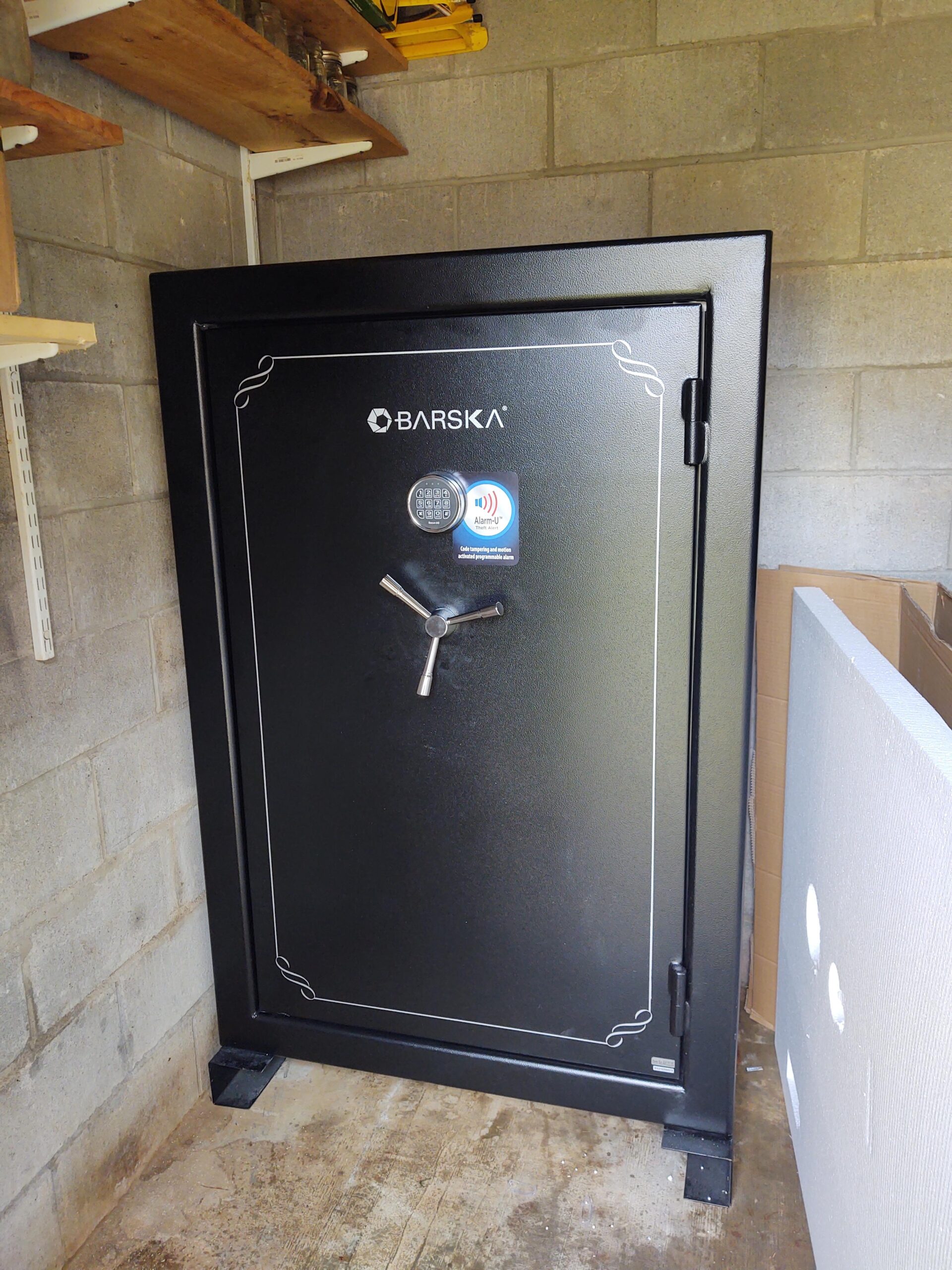 Barska FV-1000 Fireproof Vault Safe - 14-Rifle Capacity with Electronic Keypad, Pry-Resistant Door, 3 Steel Deadbolts, Fireproof 40 Min @1200F customer photo 2