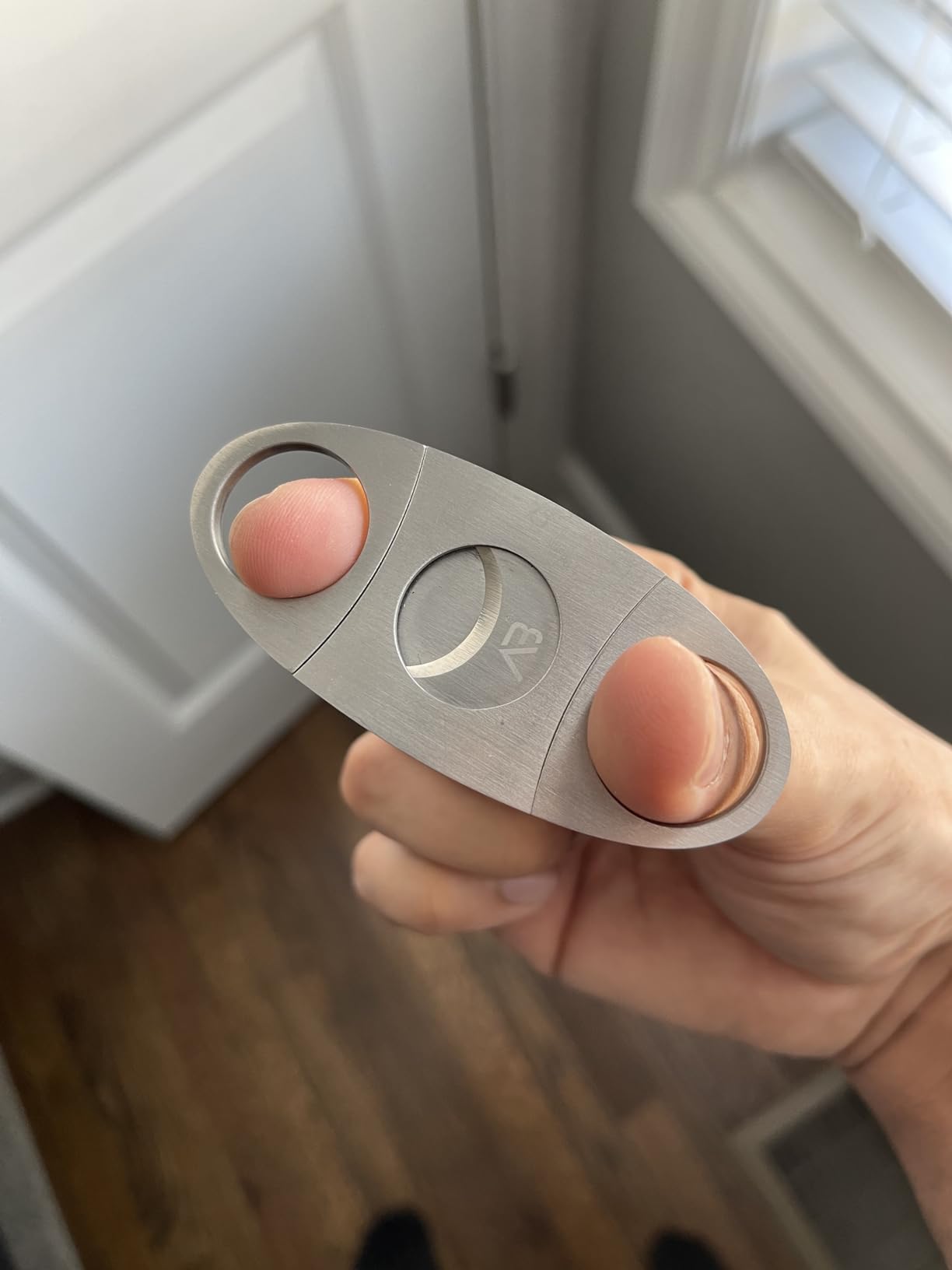 Alaska Bear Cigar Cutter Stainless Steel Guillotine Double Cut Blade in Black Gift Pouch customer photo 1