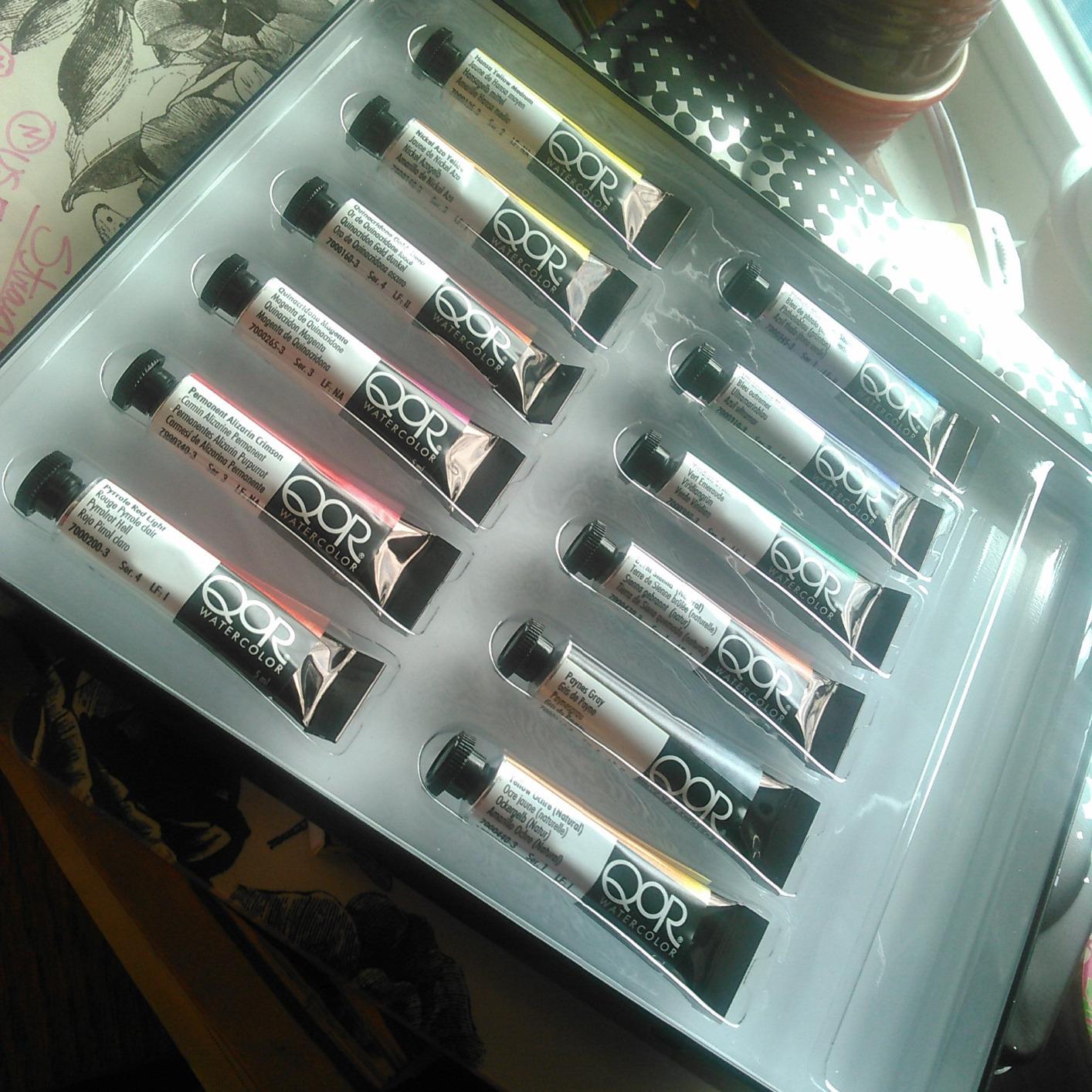 QoR Introductory 12 Set by GOLDEN, 12 x 5 ml tubes, Professional Watercolor Paint Set customer photo 1