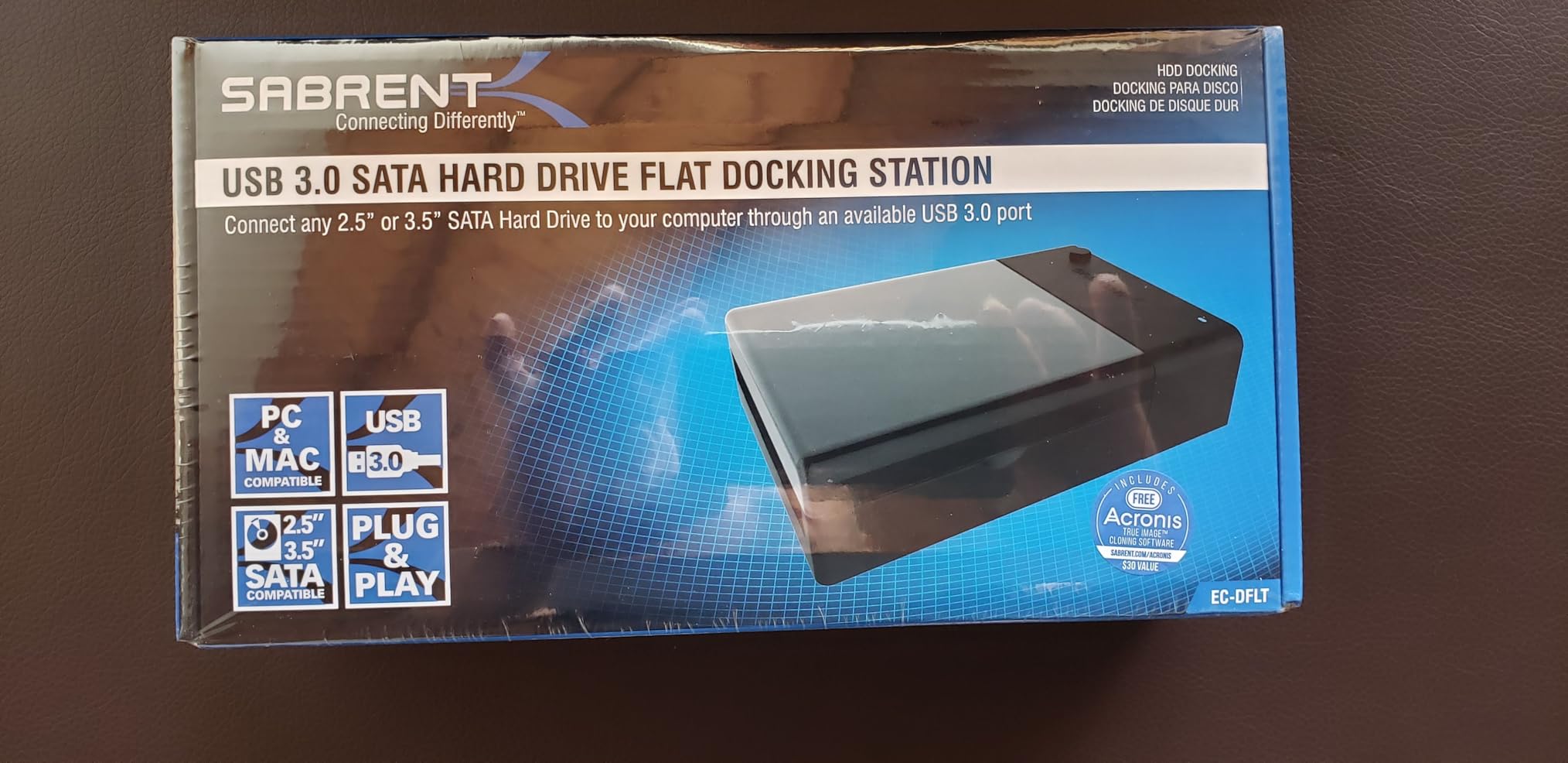 SABRENT USB 3.0 to SATA External Hard Drive Lay-Flat Docking Station for 2.5 or 3.5in HDD, SSD [Support UASP] (EC-DFLT) customer photo 2