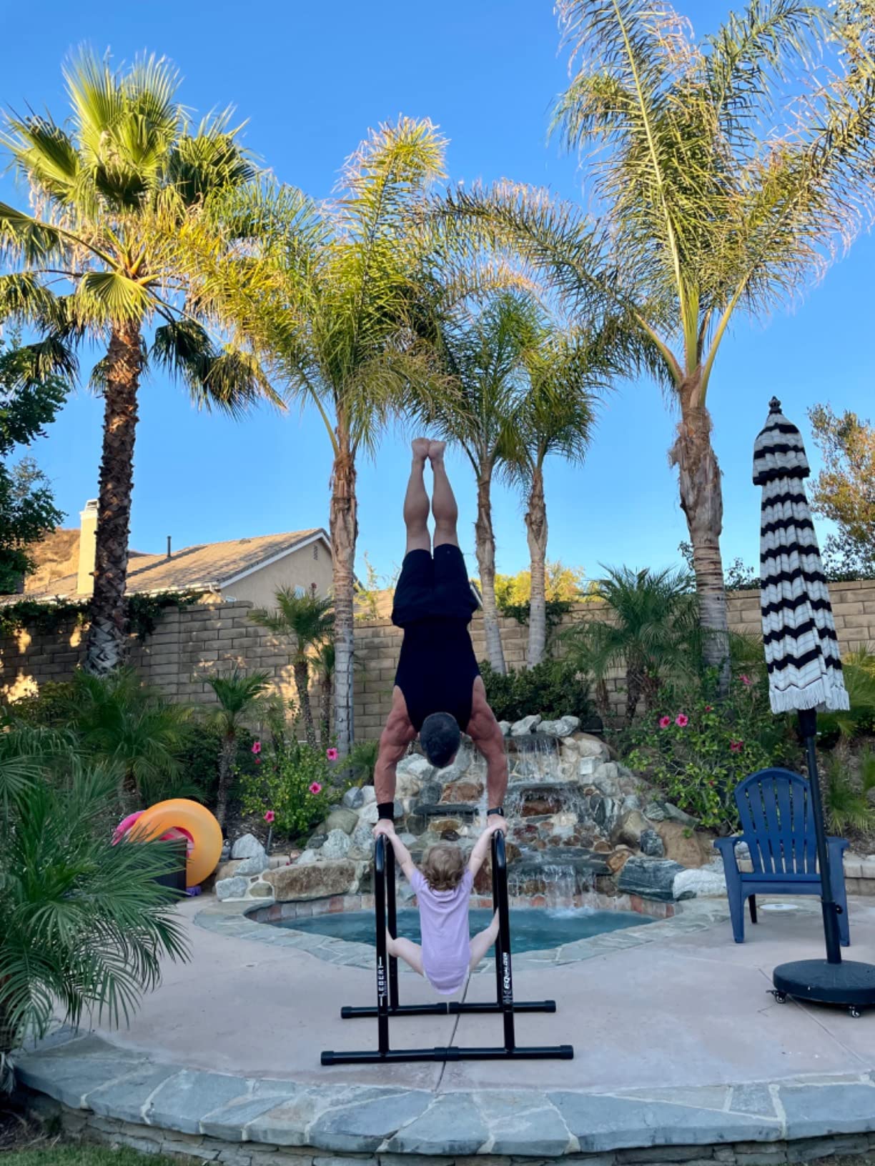 Lebert EQualizer Total Body Strengthener - Portable Dip Station for Full Bodyweight Training - Includes Hip Resistance Band & Online Coaching - Available in Standard & XL Sizes customer photo 2