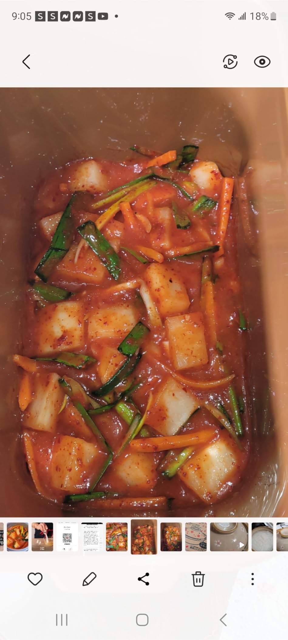 Crazy Korean Cooking Premium Kimchi, Sauerkraut Fermentation and Storage Container with Inner Vacuum Lid, Sandy Brown, 0.9 gallon (3.4 L) (0.9 Gal (3.4L) 1 PACK) customer photo 2