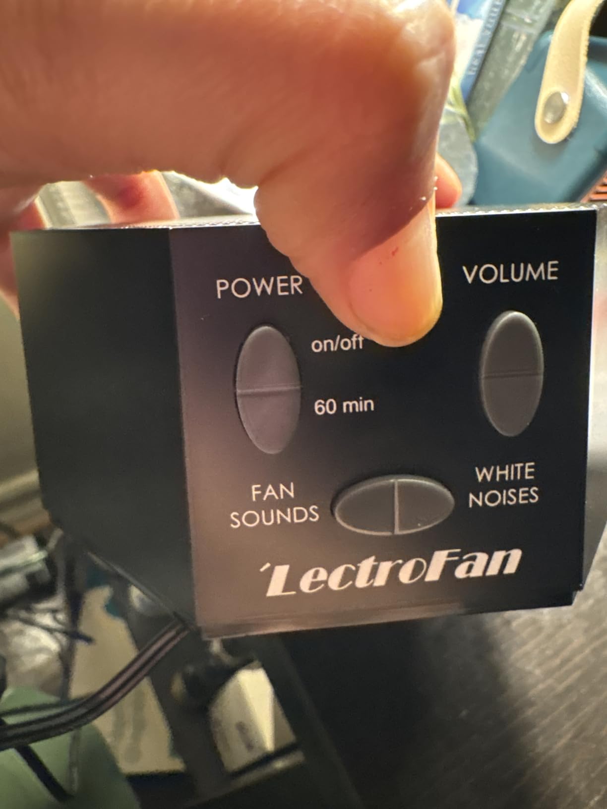 Adaptive Sound Technologies LectroFan Classic White Noise Machine - Compact Sleep Sound Machine for Bedroom, Travel, Study and More - 20 Non-Looping Fan and White Noise Variations - Black customer photo 1