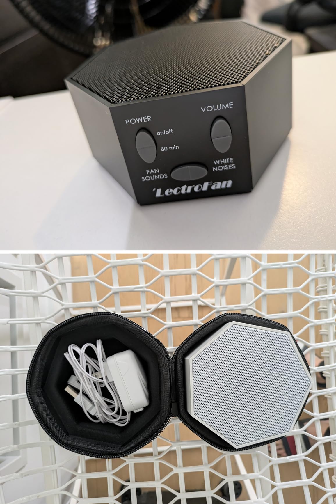 Adaptive Sound Technologies LectroFan Classic White Noise Machine - Compact Sleep Sound Machine for Bedroom, Travel, Study and More - 20 Non-Looping Fan and White Noise Variations - Black customer photo 2