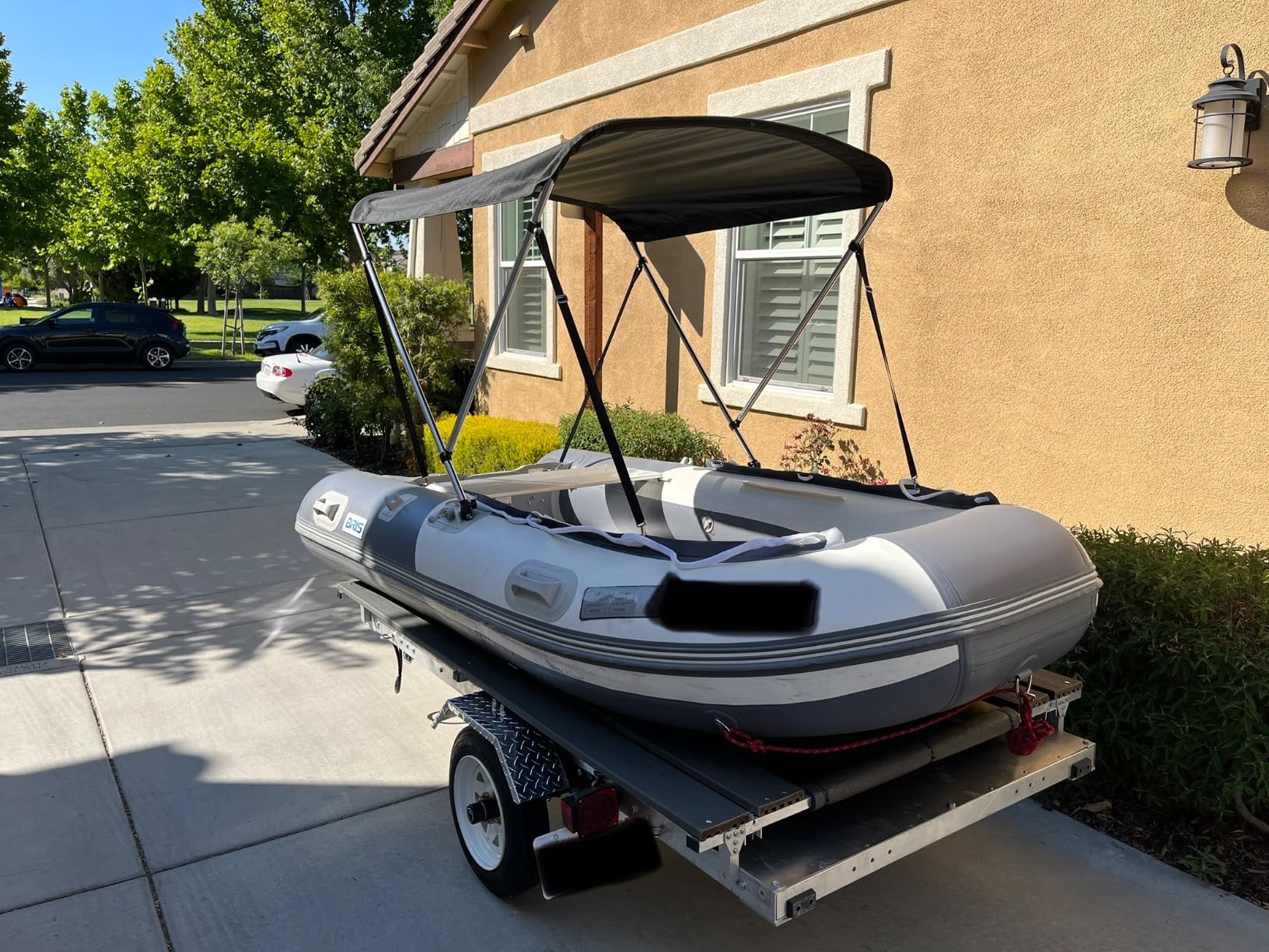 BRIS 10.8 ft Inflatable Boat, Inflatable Rafting Fishing Dinghy Tender Pontoon Boat customer photo 2