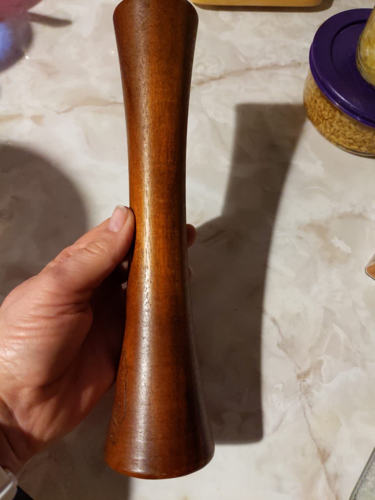 Masontops Pickle Packer - Acacia Wood Vegetable Fermentation Tamper - Cabbage Sauerkraut Pounder - Fermenting Food Tool customer photo 1