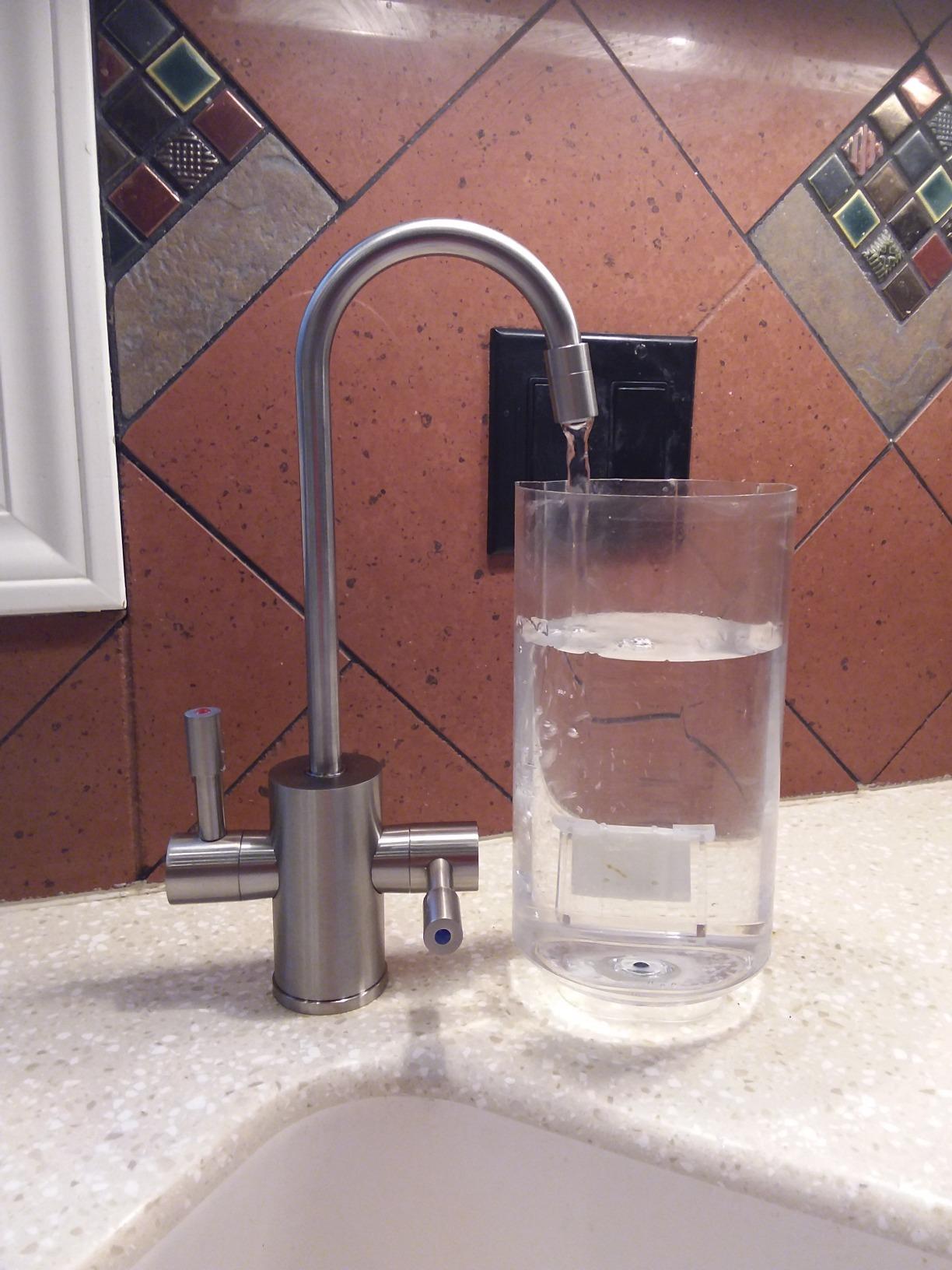 Ready Hot 41-RH-200-F560-CH Instant Hot Water Dispenser System, 2.5 Quarts, Manual Dial Dual Lever Hot and Cold Water Faucet Polished Chrome customer photo 1