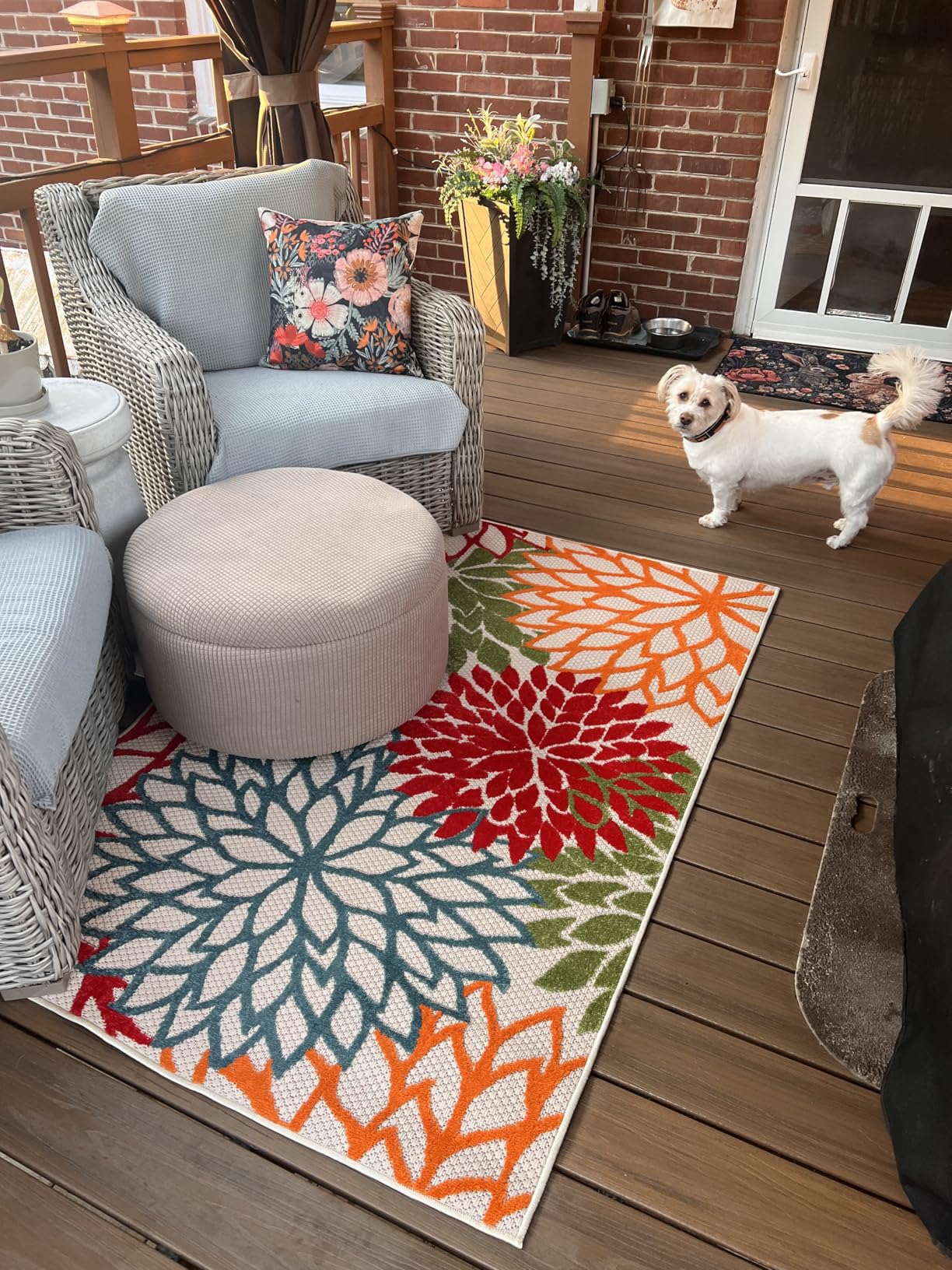 Nourison Home Aloha Indoor/Outdoor Green 5'3