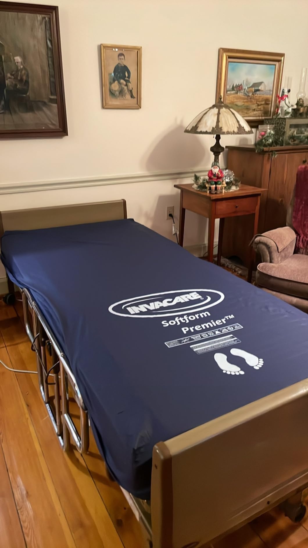 Invacare Premier Hospital Bed Mattress, Foam, Fluid-Resistant Cover Flexes in Right Places to Relieve Body Pressure, Firm Mid-Section & Soft Head/Feet Section, Enhanced Side Support for Safe Transfers customer photo 1