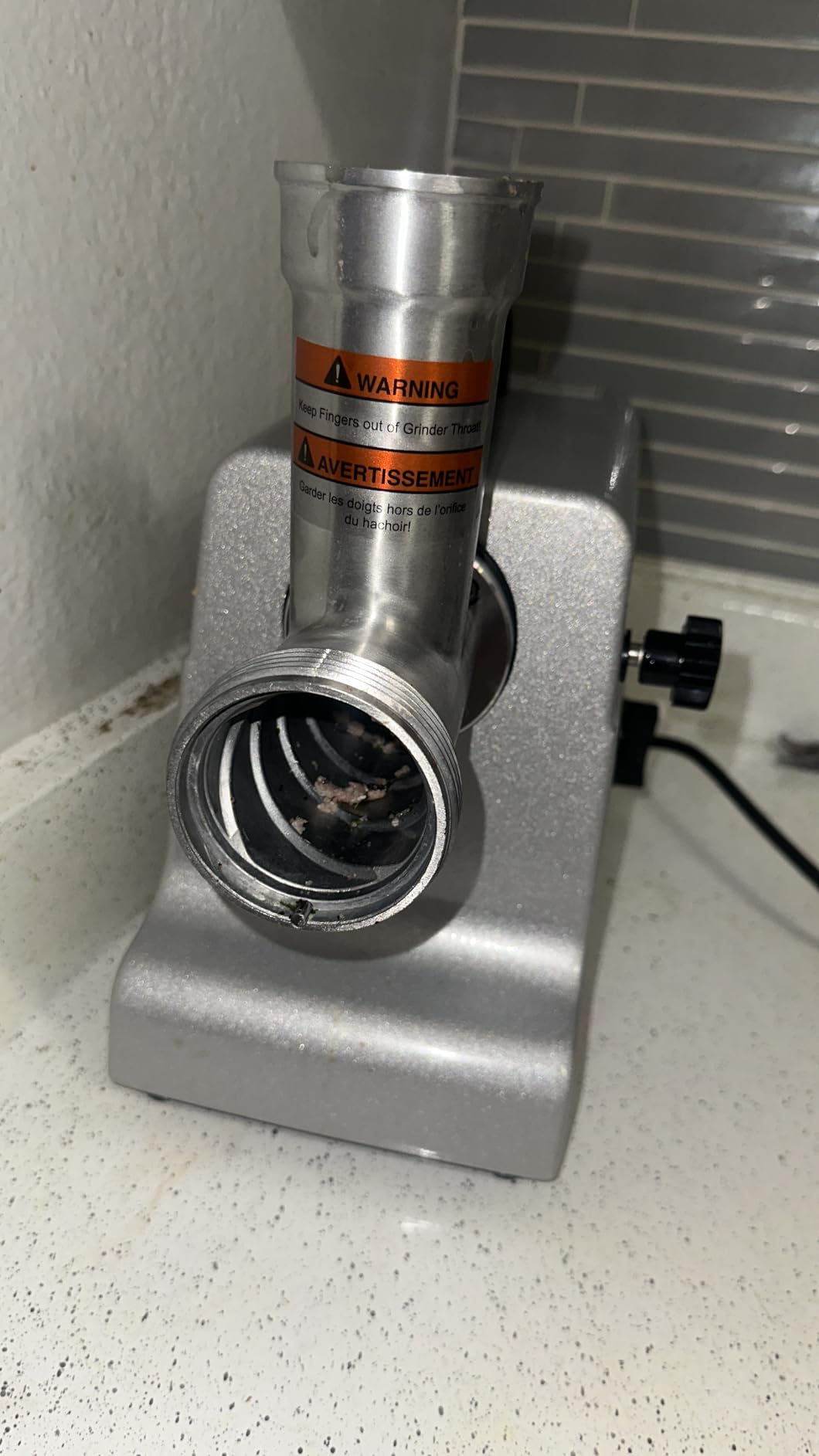 LEM Products MightyBite #8 Meat Grinder, 500 Watt Aluminum Electric Meat Grinder Machine, Ideal for Regular Use customer photo 2