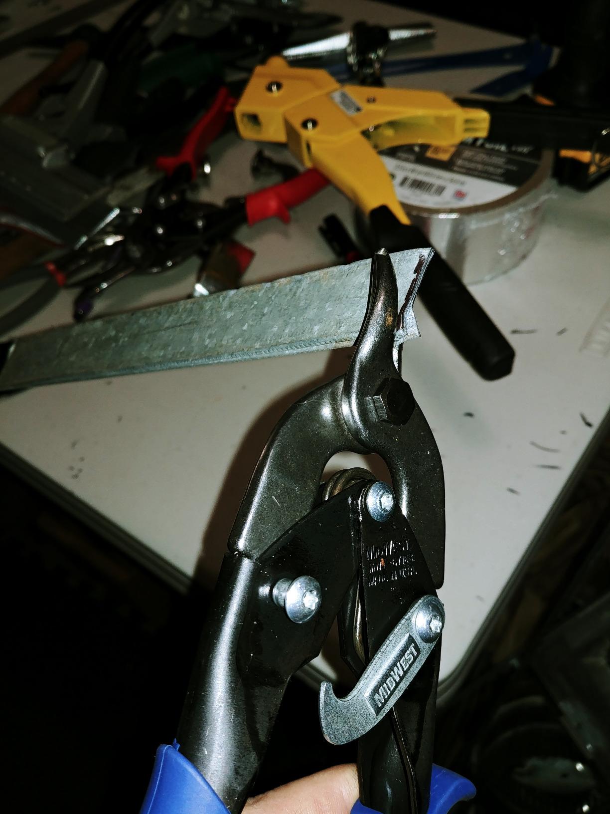 MIDWEST Bulldog Aviation Tin Snip - Straight Cut Regular Tinner Shears, Made in the USA - MWT-6716B customer photo 1