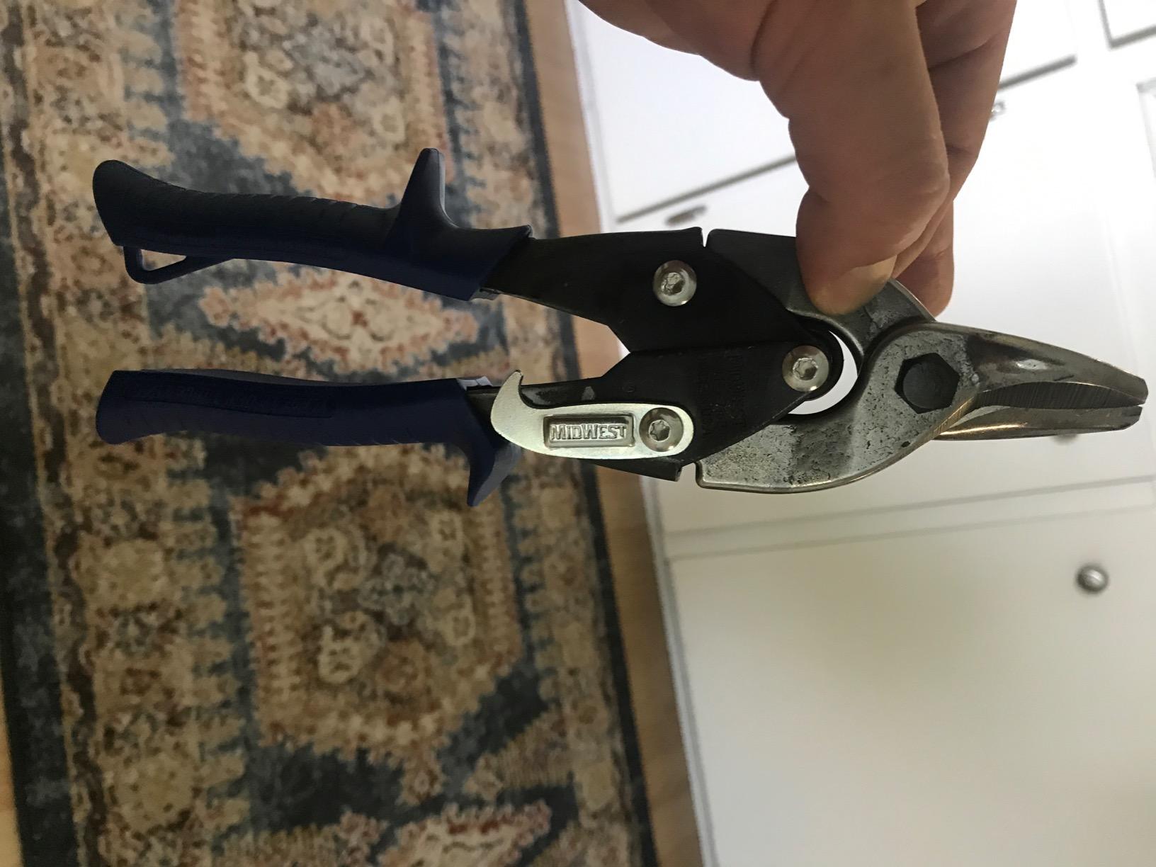 MIDWEST Bulldog Aviation Tin Snip - Straight Cut Regular Tinner Shears, Made in the USA - MWT-6716B customer photo 2