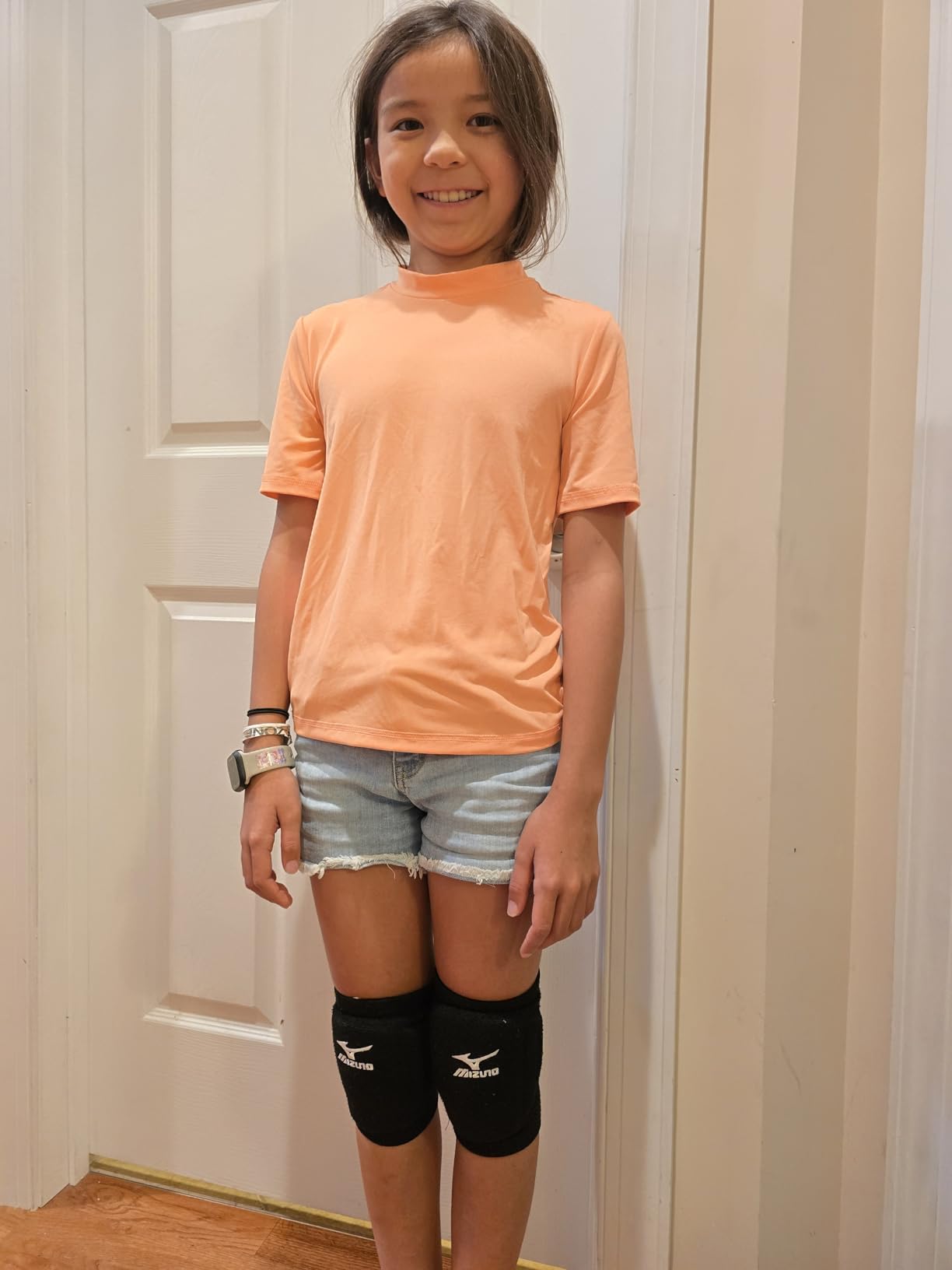 Mizuno Youth T10 Plus Volleyball Kneepad, One Size, Black customer photo 2