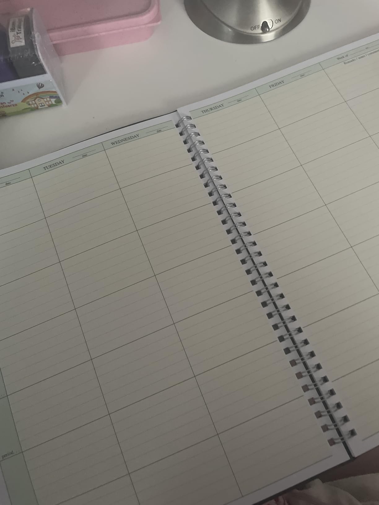 Elan Publishing Company 7 Period Teacher Lesson Plan; Days Horizontally Across The Top (W101) customer photo 1