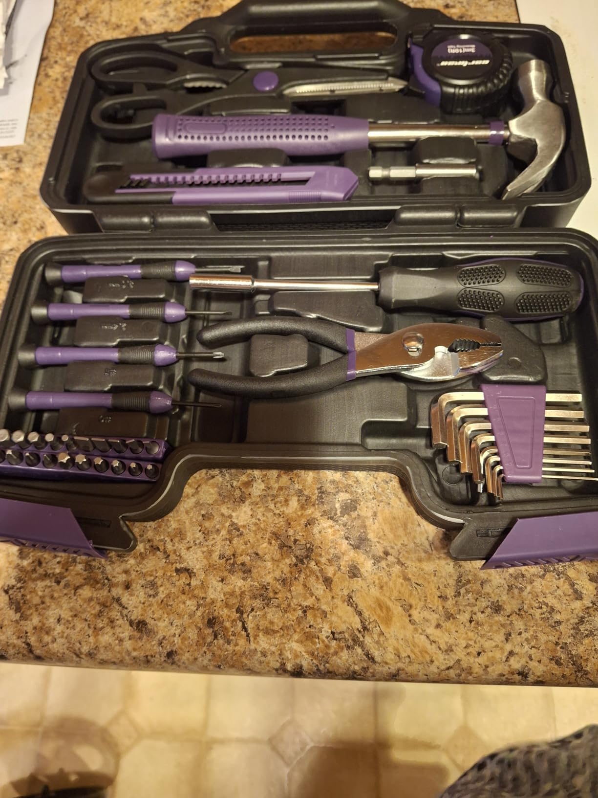 CARTMAN 39 Piece Tool Set General Household Hand Kit with Plastic Toolbox Storage Case Orange customer photo 1