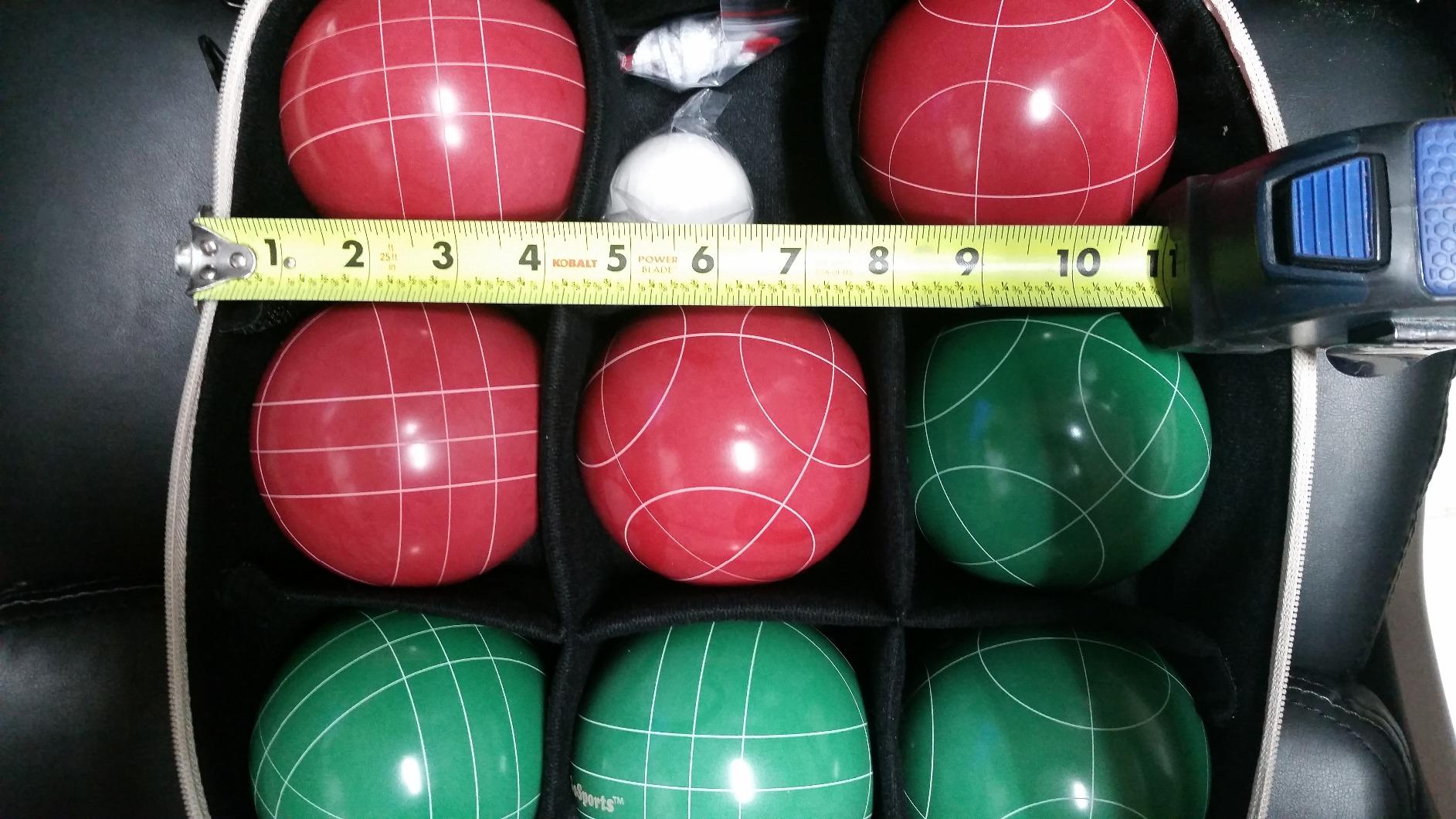 GoSports 100 mm Regulation Bocce Set with 8 Balls, Pallino, Case and Measuring Rope - Premium Official Size Set customer photo 2