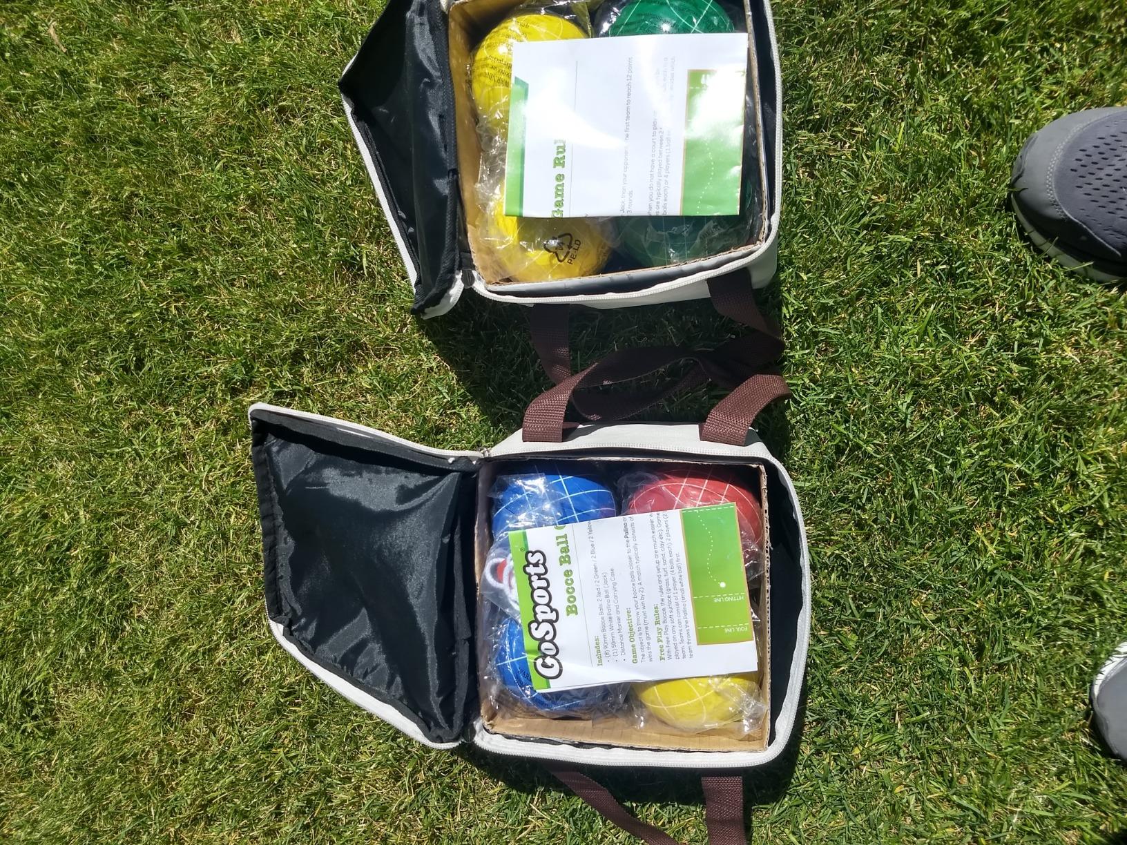 GoSports 90 mm Bocce Ball Sets - Outdoor Lawn Game - Composite or Resin customer photo 2