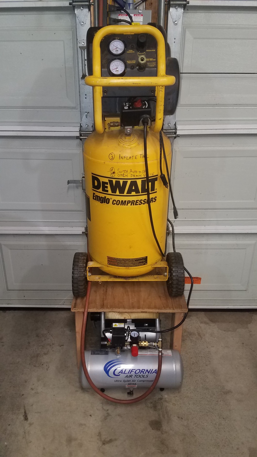 California Air Tools 2010A 1.0 HP Ultra Quiet and Oil-Free Air Compressor, 2 Gallon Aluminum Tank, 60 dBA Noise Level, Silver customer photo 2