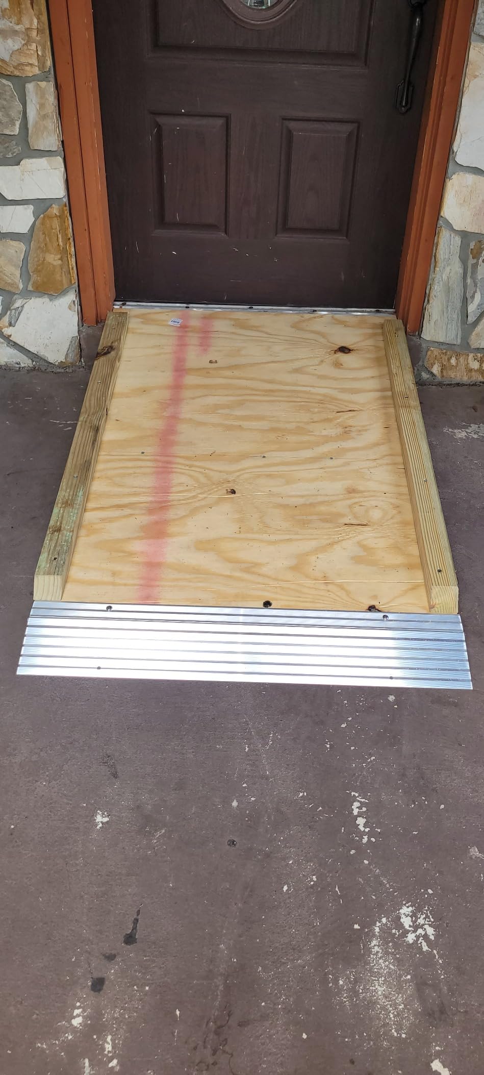 EZ-ACCESS - Threshold Ramps for Doorways - Portable Wheelchair Ramp for Home Steps, Aluminum Door Threshold Sliding Doors, and Wheelchair Access - Adjustable Modular Transitions, 1.5 inch Rise customer photo 2