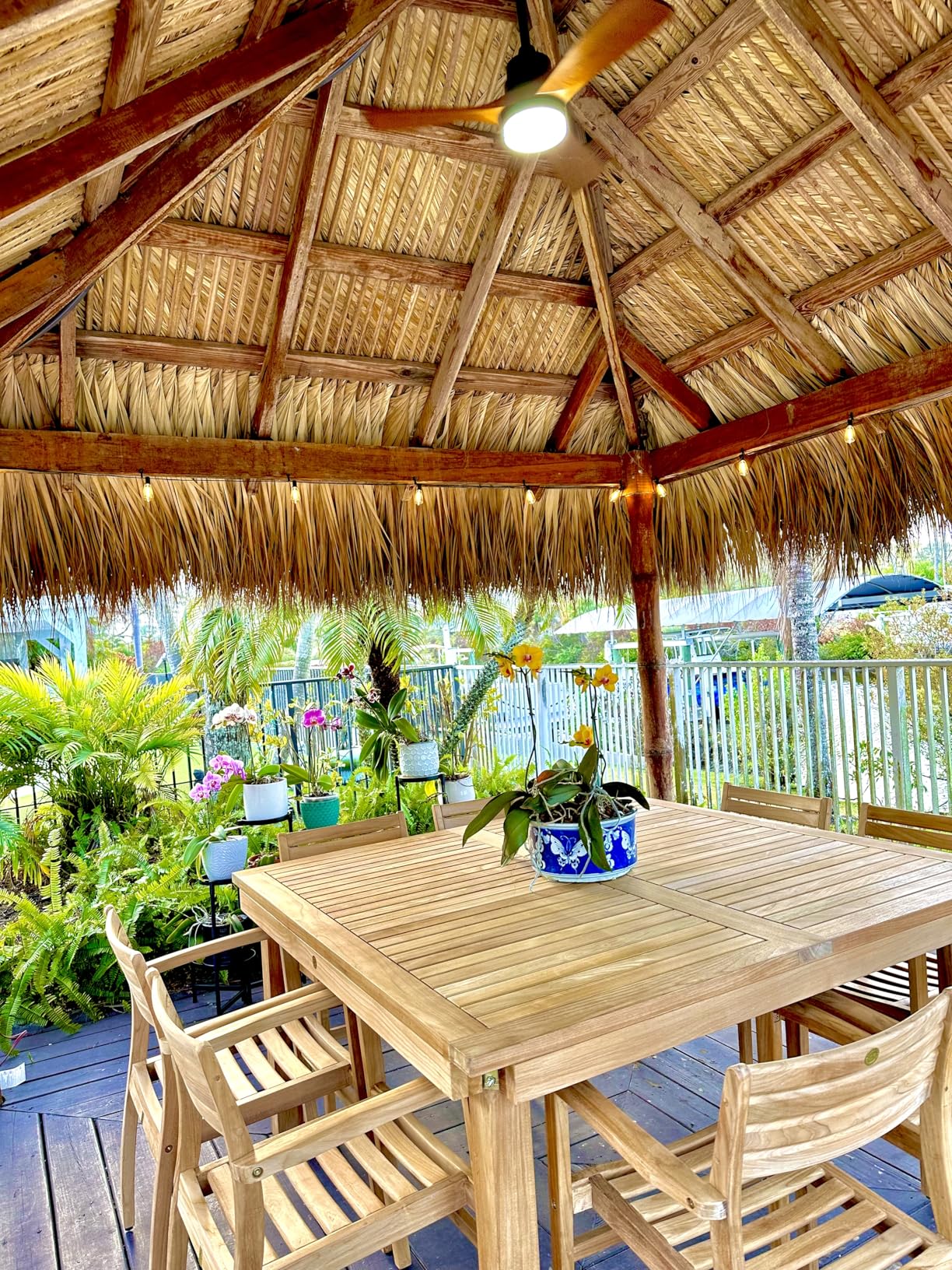 Amazonia Fairview 9 Piece Teak Double Extendable Oval Dining Set customer photo 1