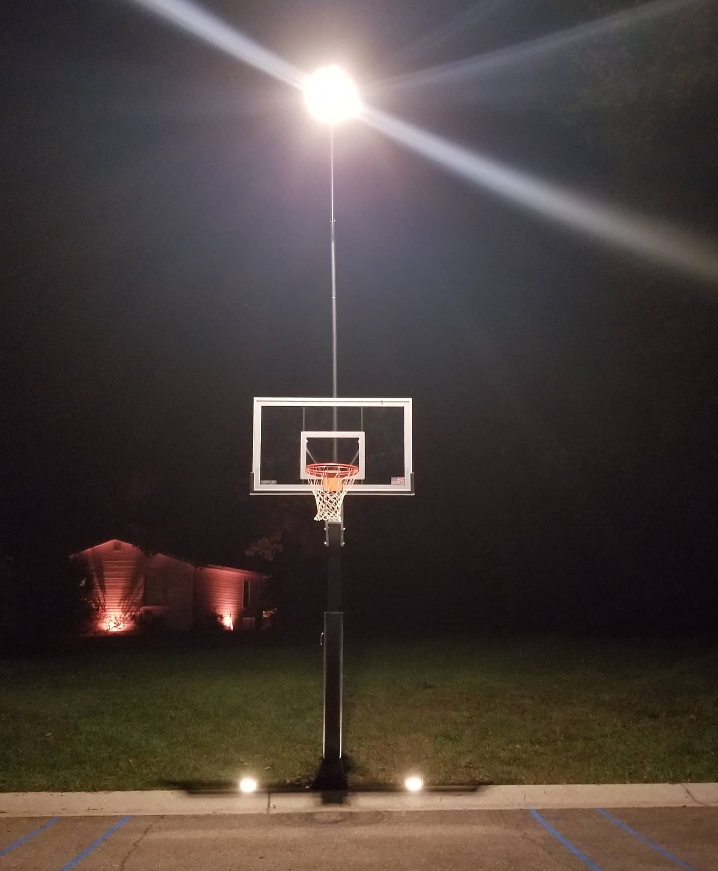 Game Changer in-Ground Adjustable Basketball Goal Hoop with 60