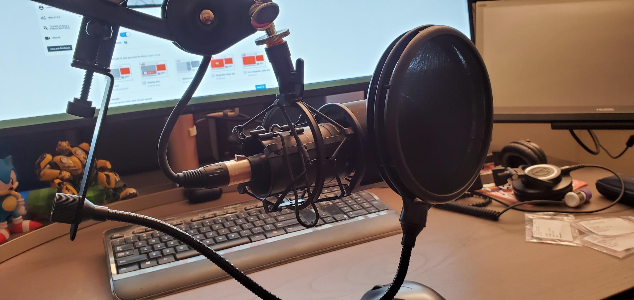 LyxPro MOP-28 Dual Layer Microphone Pop Filter with Flexible Goozeneck for Superior Vocal Performance, Pop Shield customer photo 1
